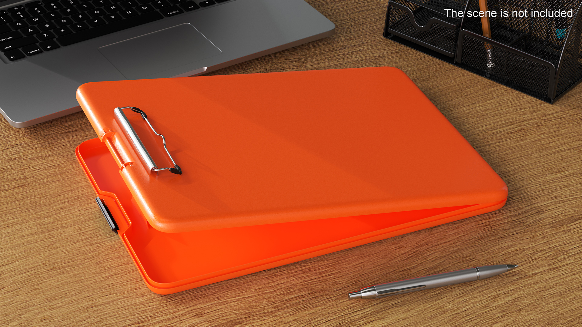 3D model Open Storage Clipboard Orange Empty
