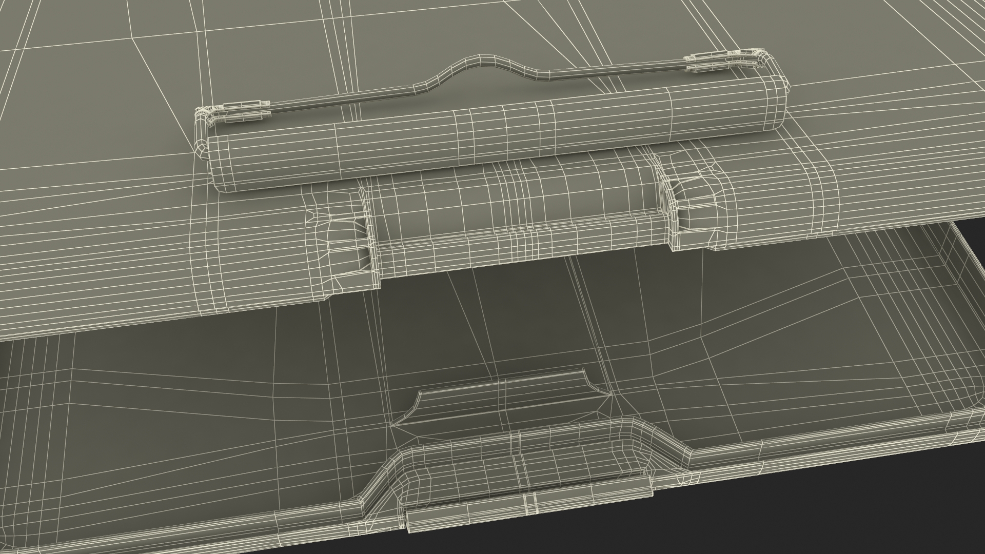 3D model Open Storage Clipboard Orange Empty