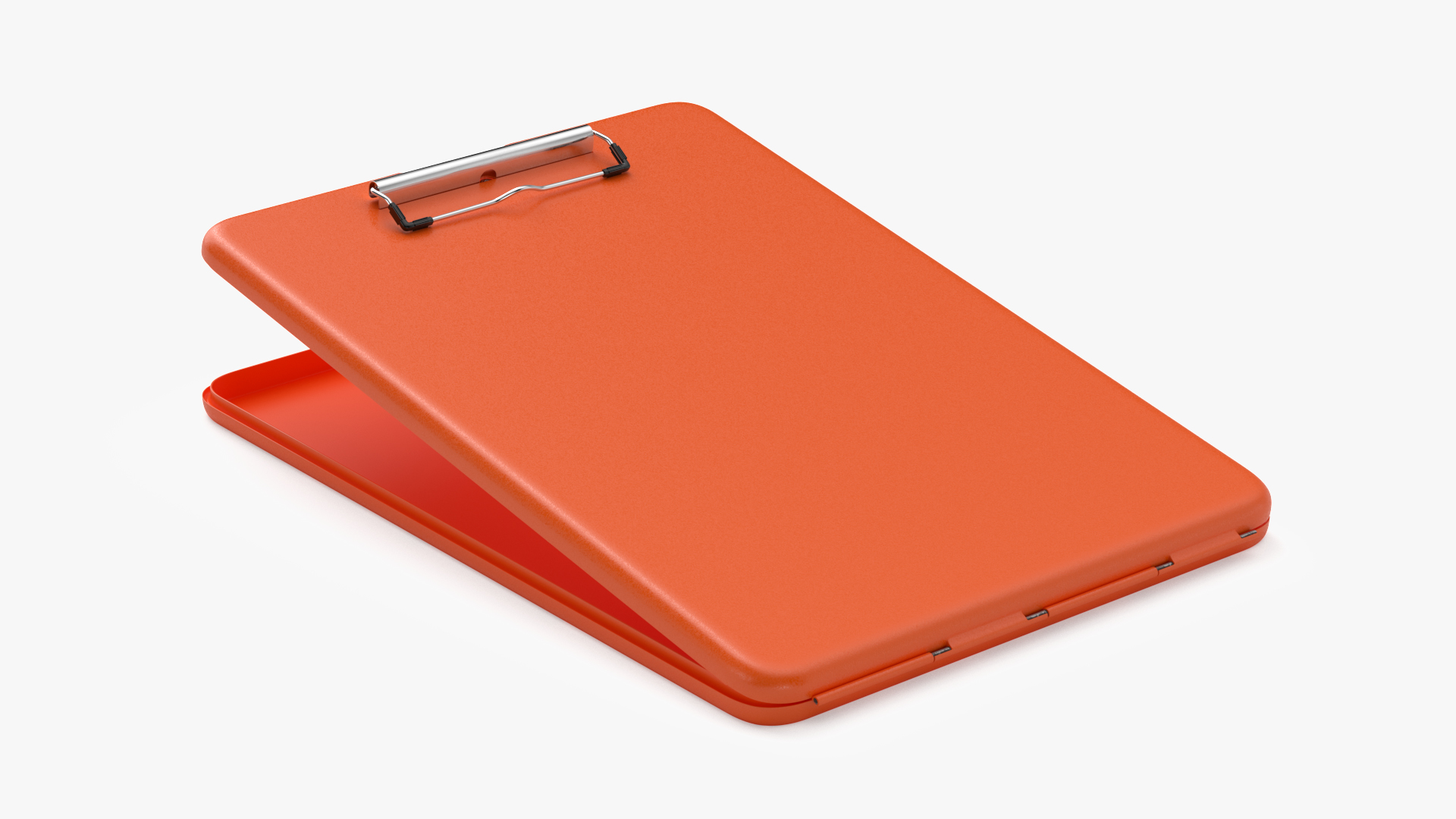 3D model Open Storage Clipboard Orange Empty