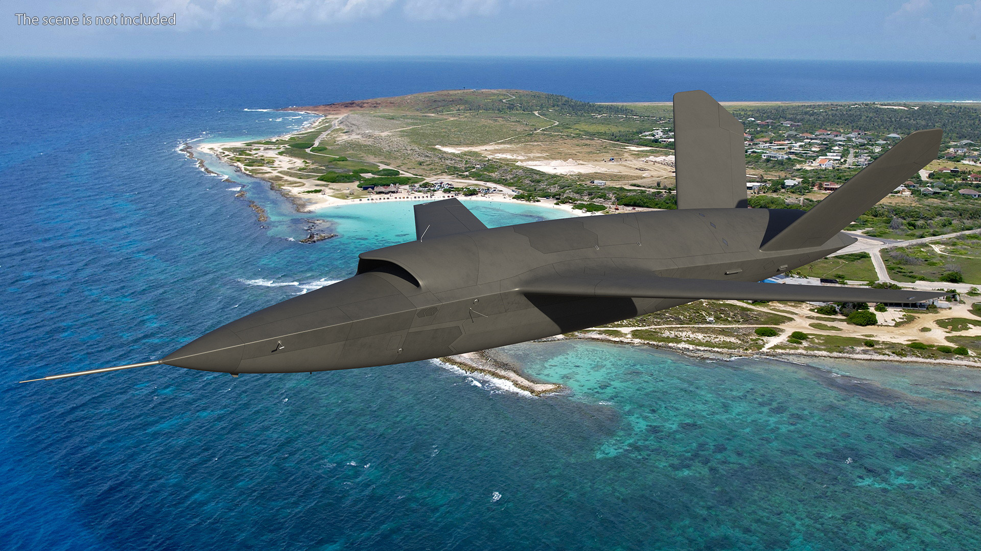 3D Combat Military Drone