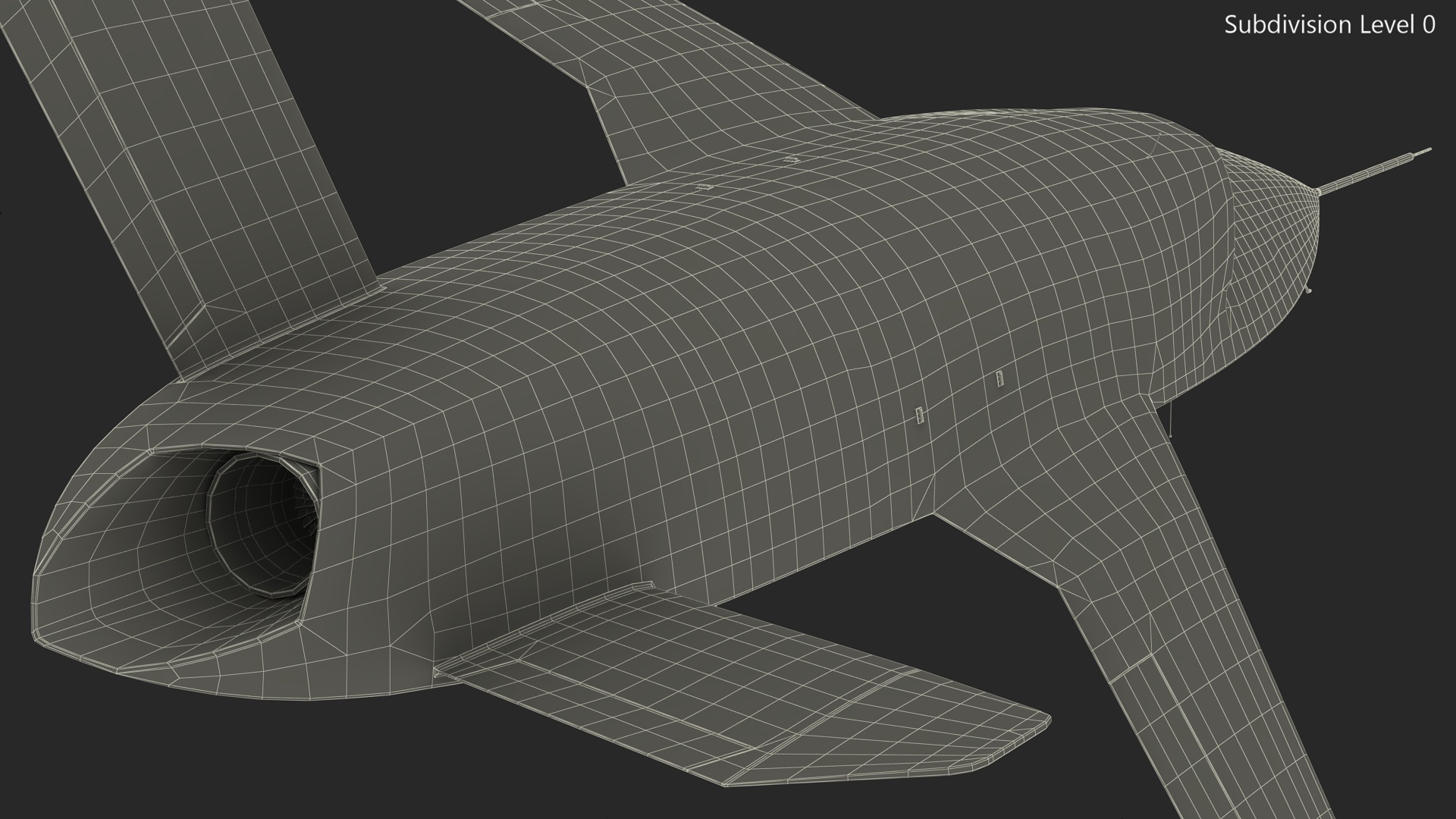 3D Combat Military Drone