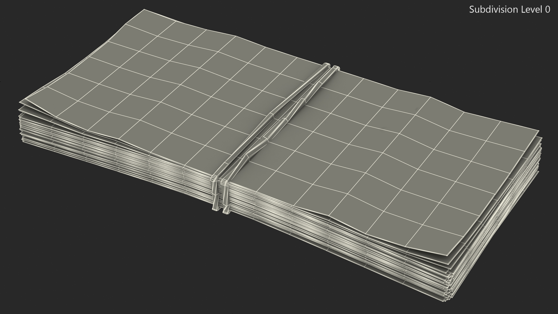 3D Stack of North Korea 500 Won model