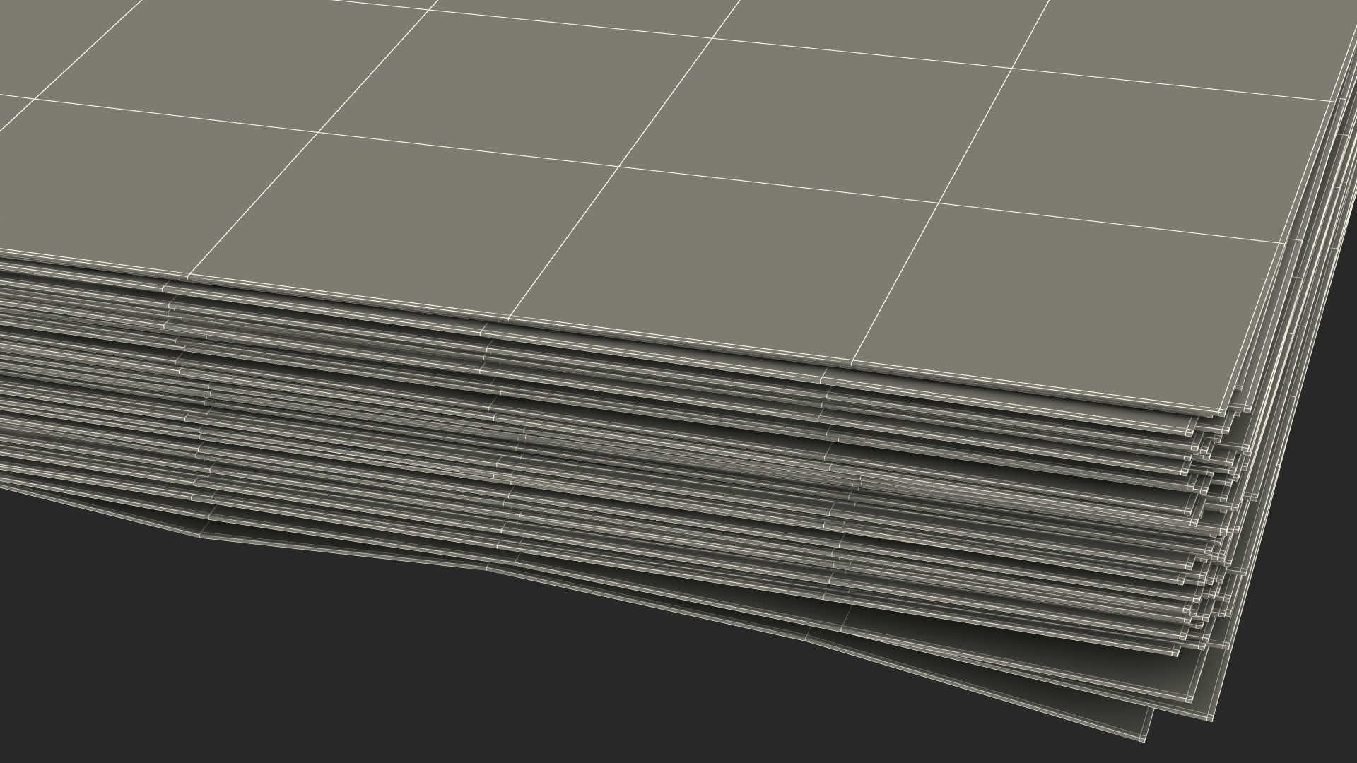 3D Stack of North Korea 500 Won model