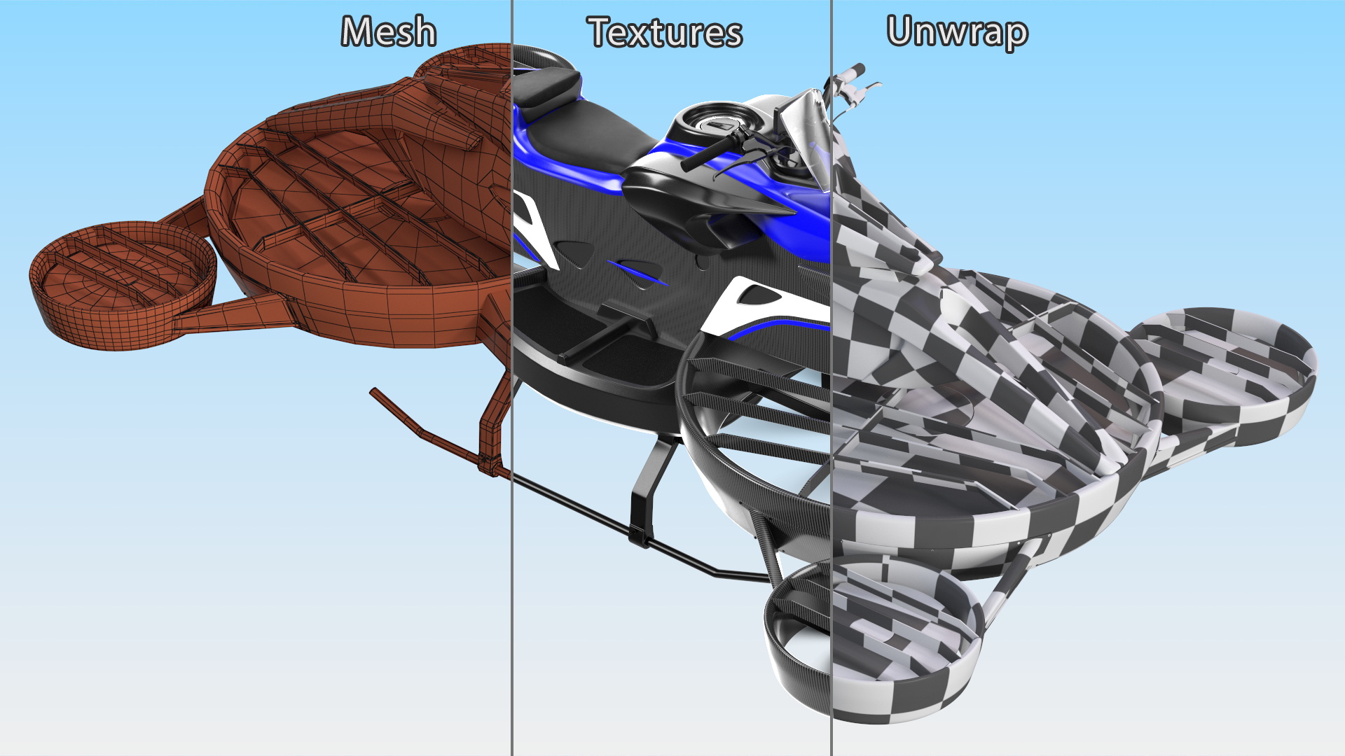 Blue Fly Hoverbike XTURISMO 3D