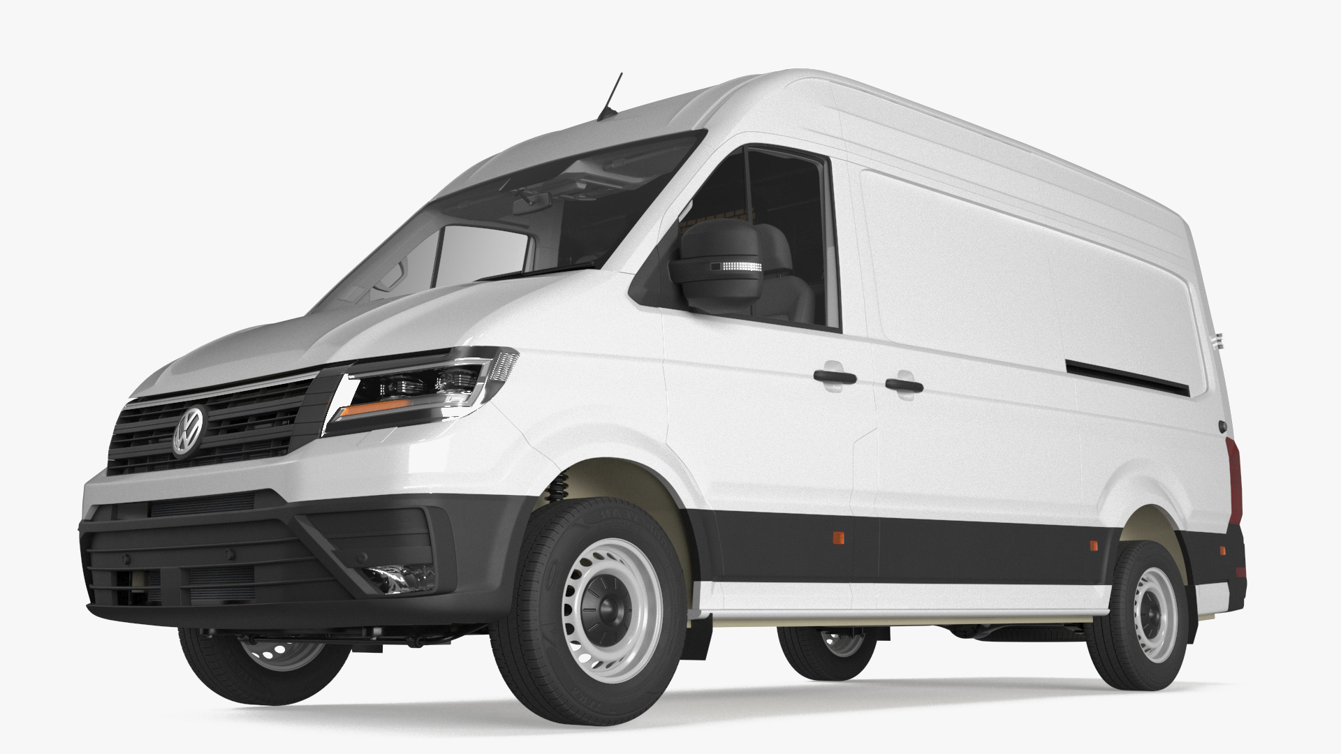 Volkswagen Crafter Van 2024 White Color 3D model