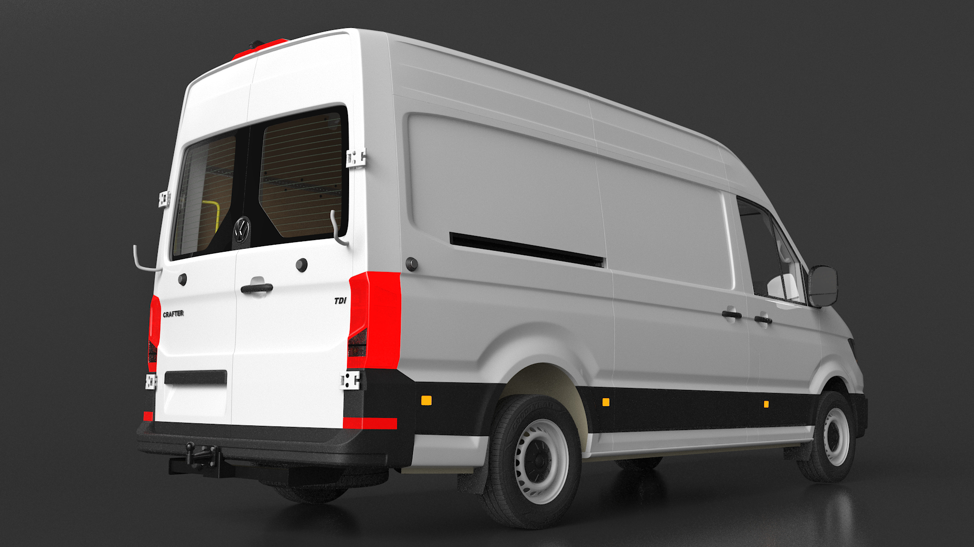 Volkswagen Crafter Van 2024 White Color 3D model