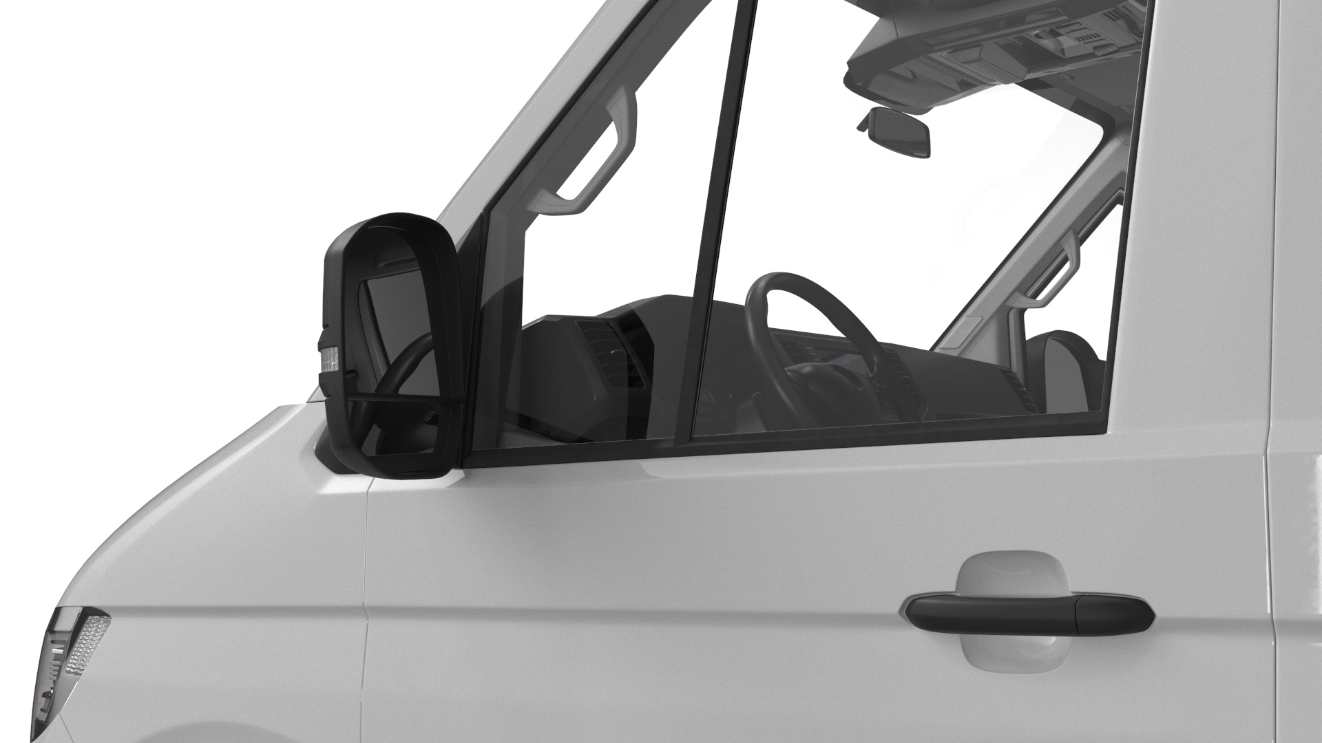 Volkswagen Crafter Van 2024 White Color 3D model