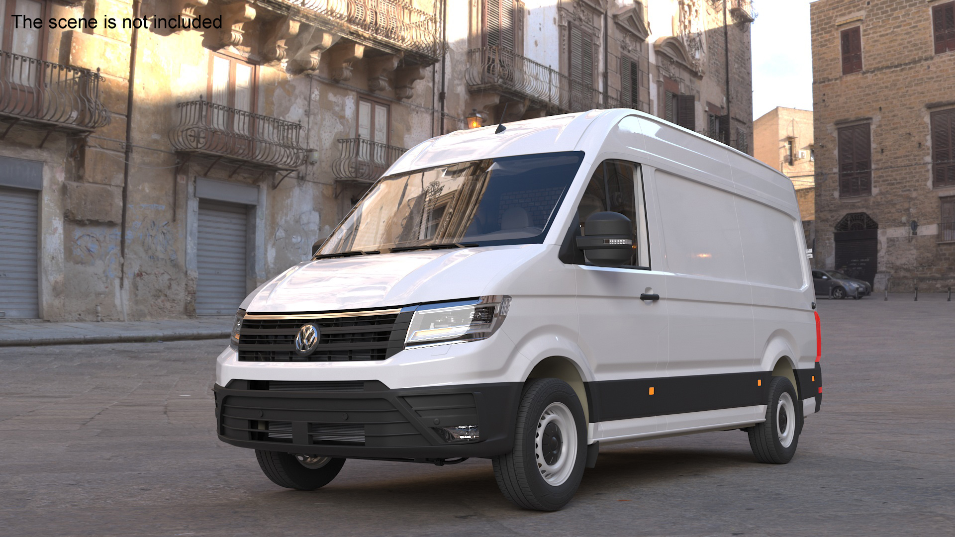 Volkswagen Crafter Van 2024 White Color 3D model