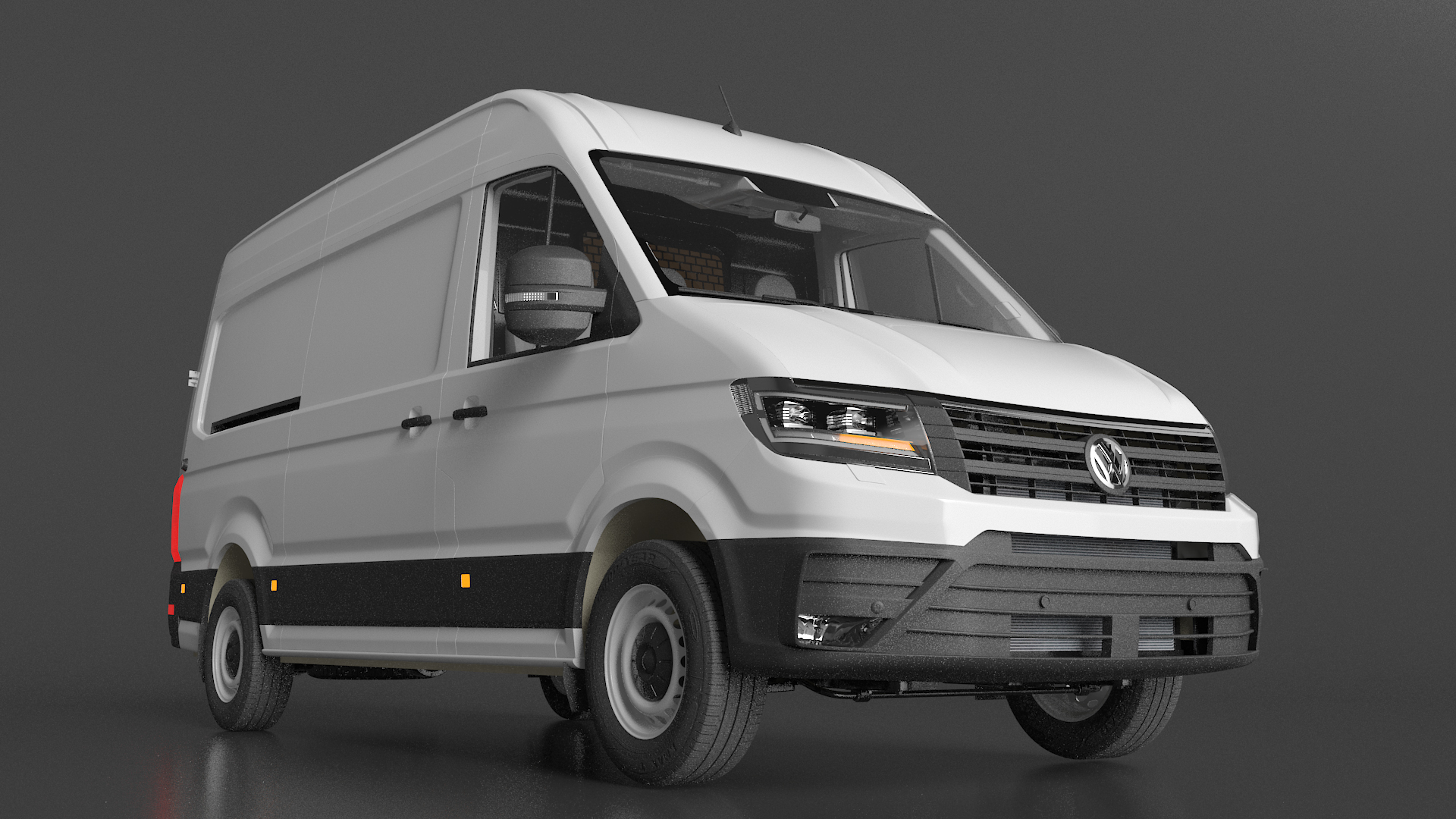 Volkswagen Crafter Van 2024 White Color 3D model