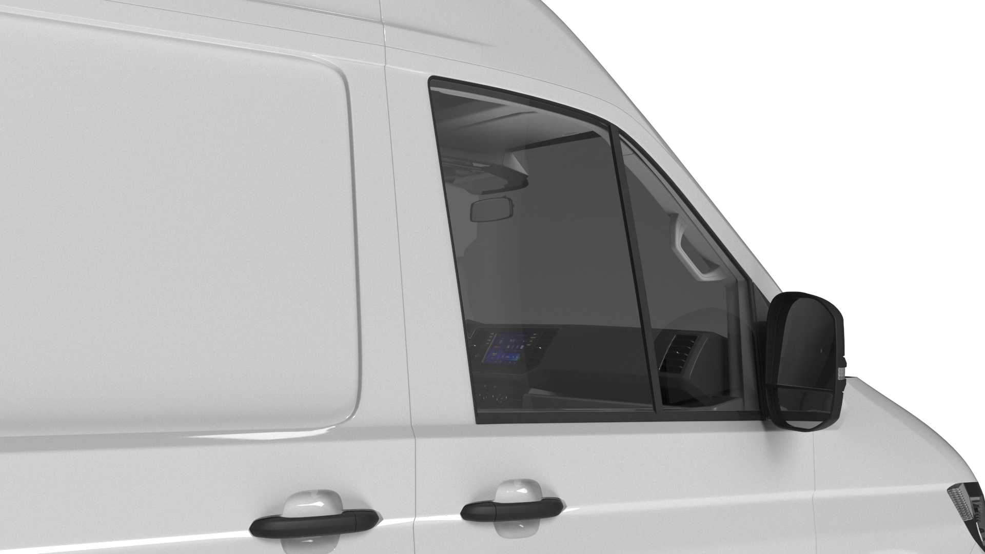 Volkswagen Crafter Van 2024 White Color 3D model