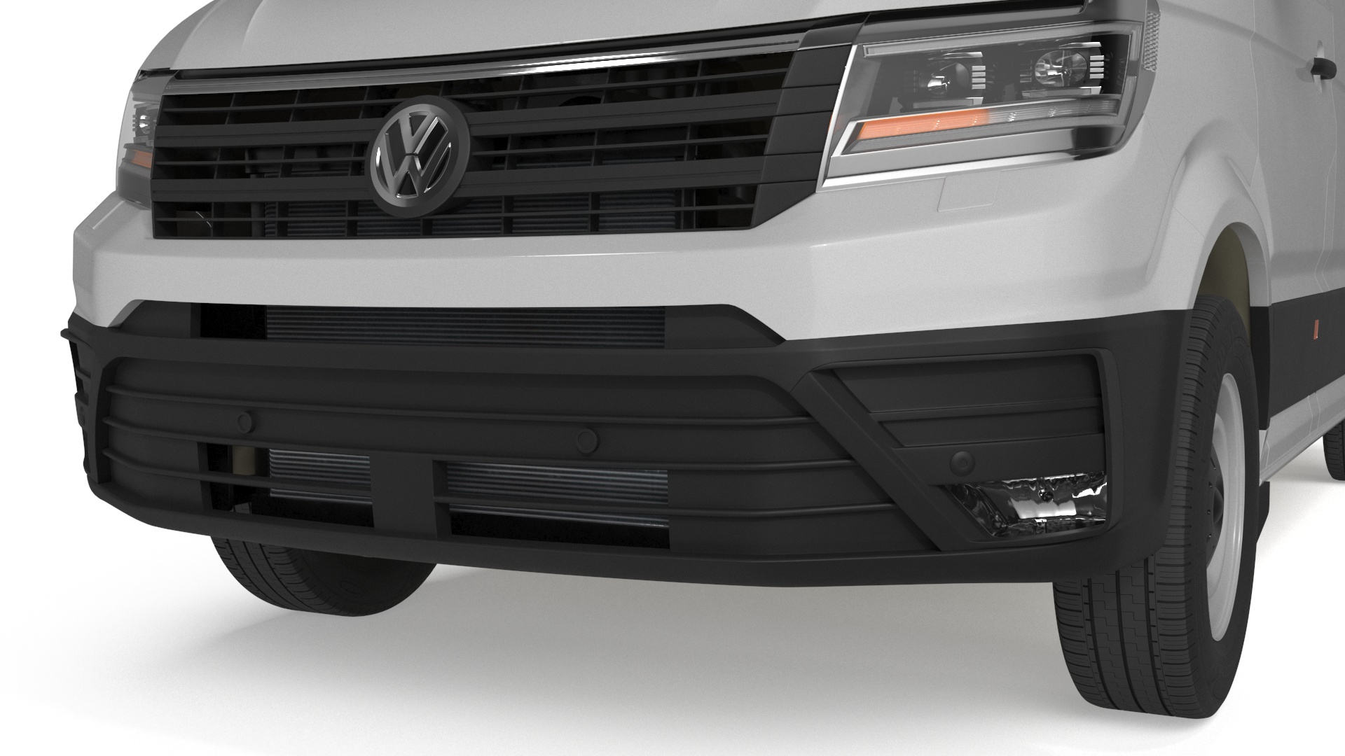 Volkswagen Crafter Van 2024 White Color 3D model