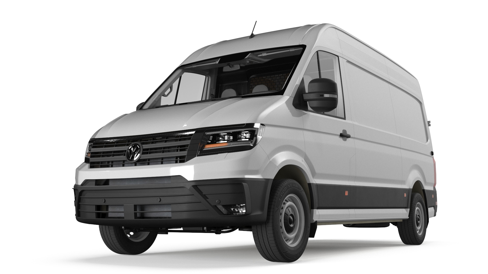 Volkswagen Crafter Van 2024 White Color 3D model