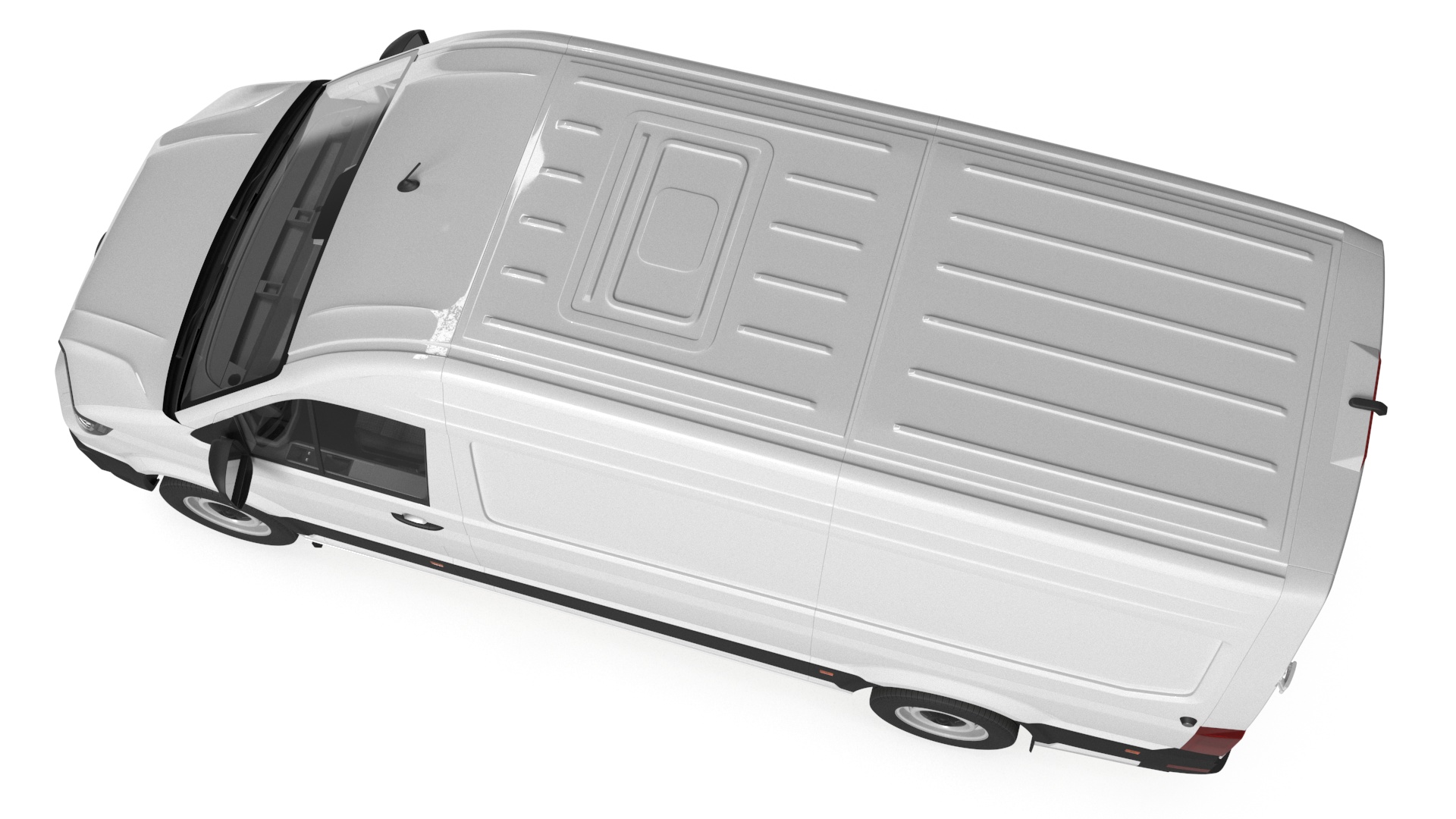 Volkswagen Crafter Van 2024 White Color 3D model