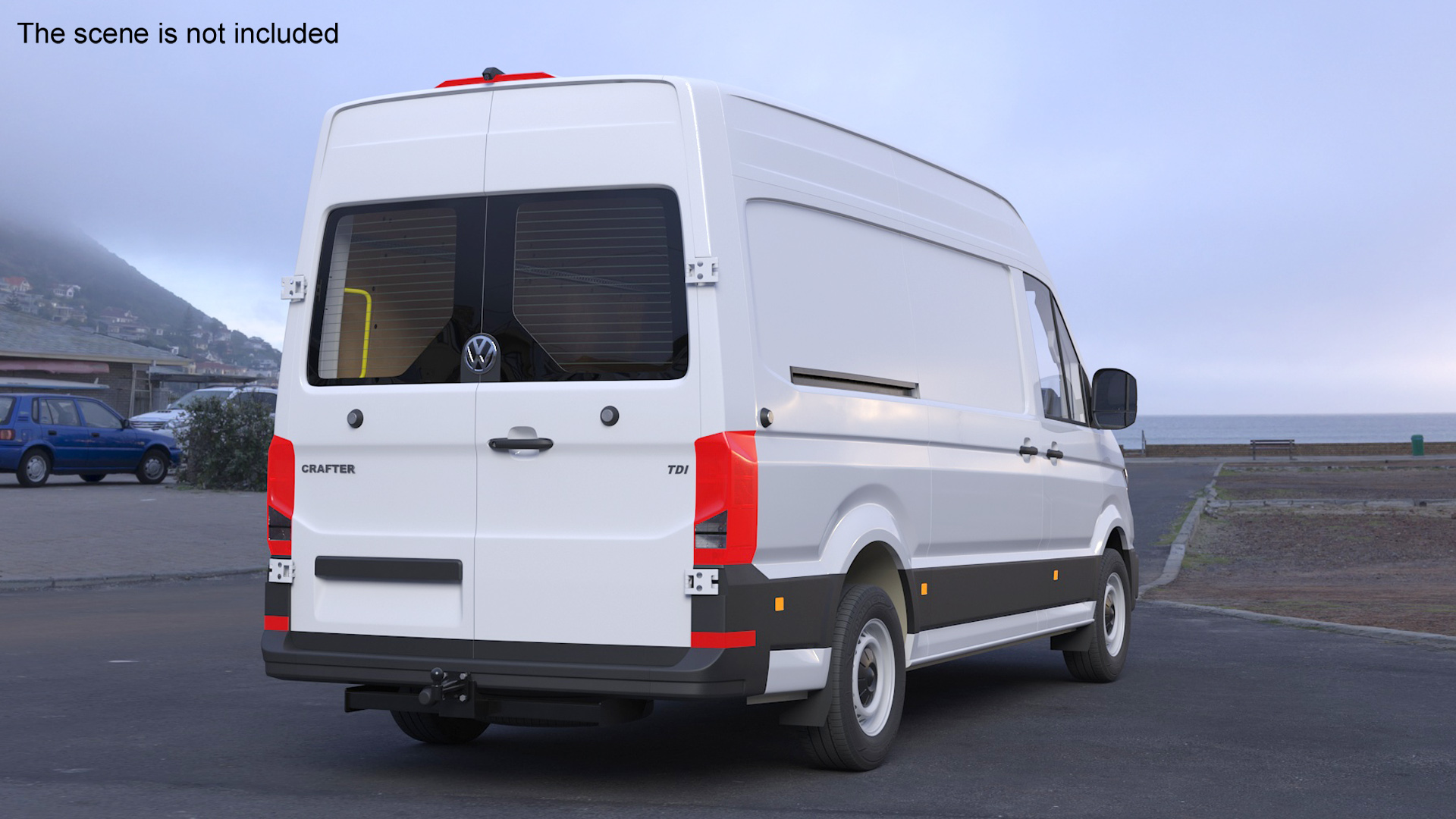 Volkswagen Crafter Van 2024 White Color 3D model