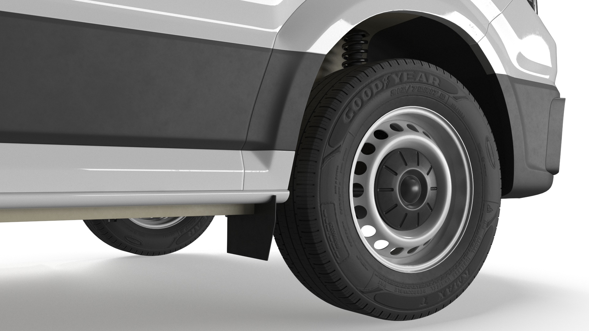Volkswagen Crafter Van 2024 White Color 3D model