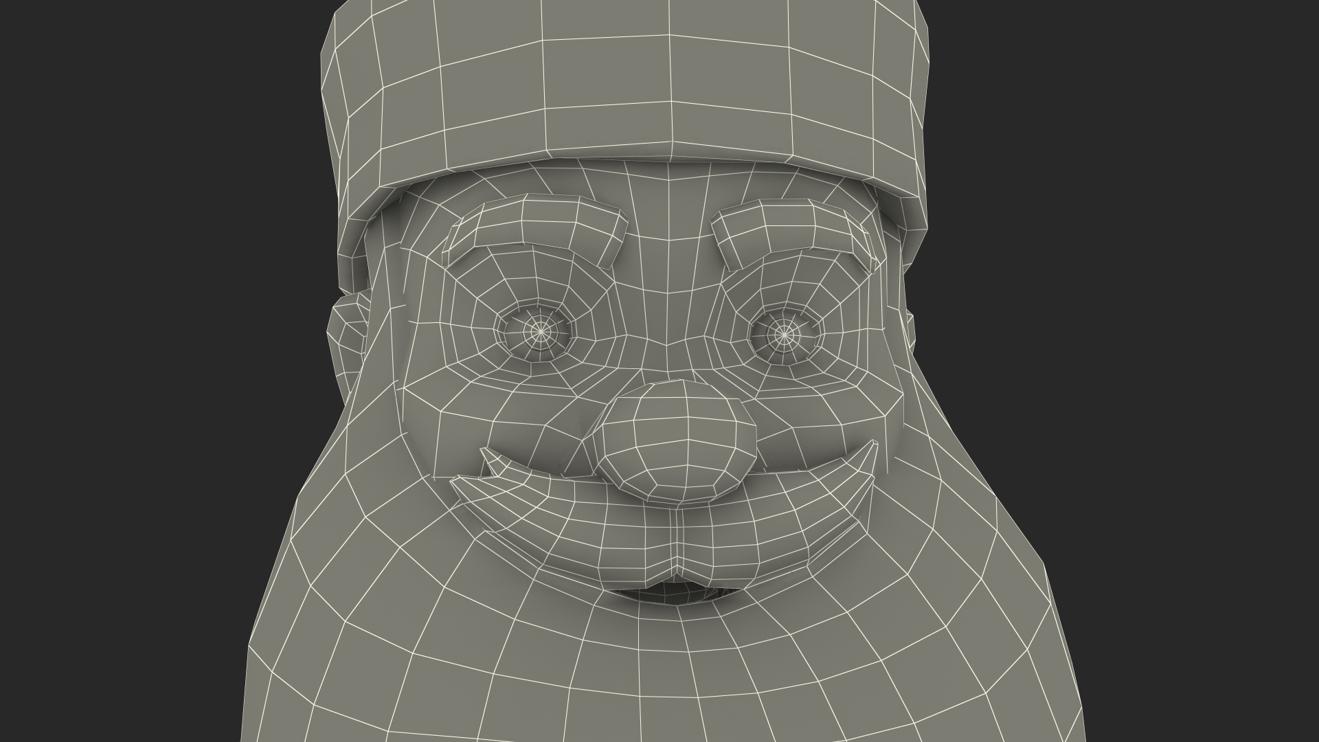 3D model Santa Claus Cartoon Rigged for Maya