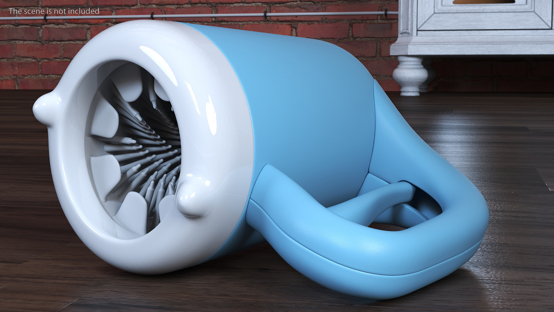 3D Dogs Paw Wash Blue model