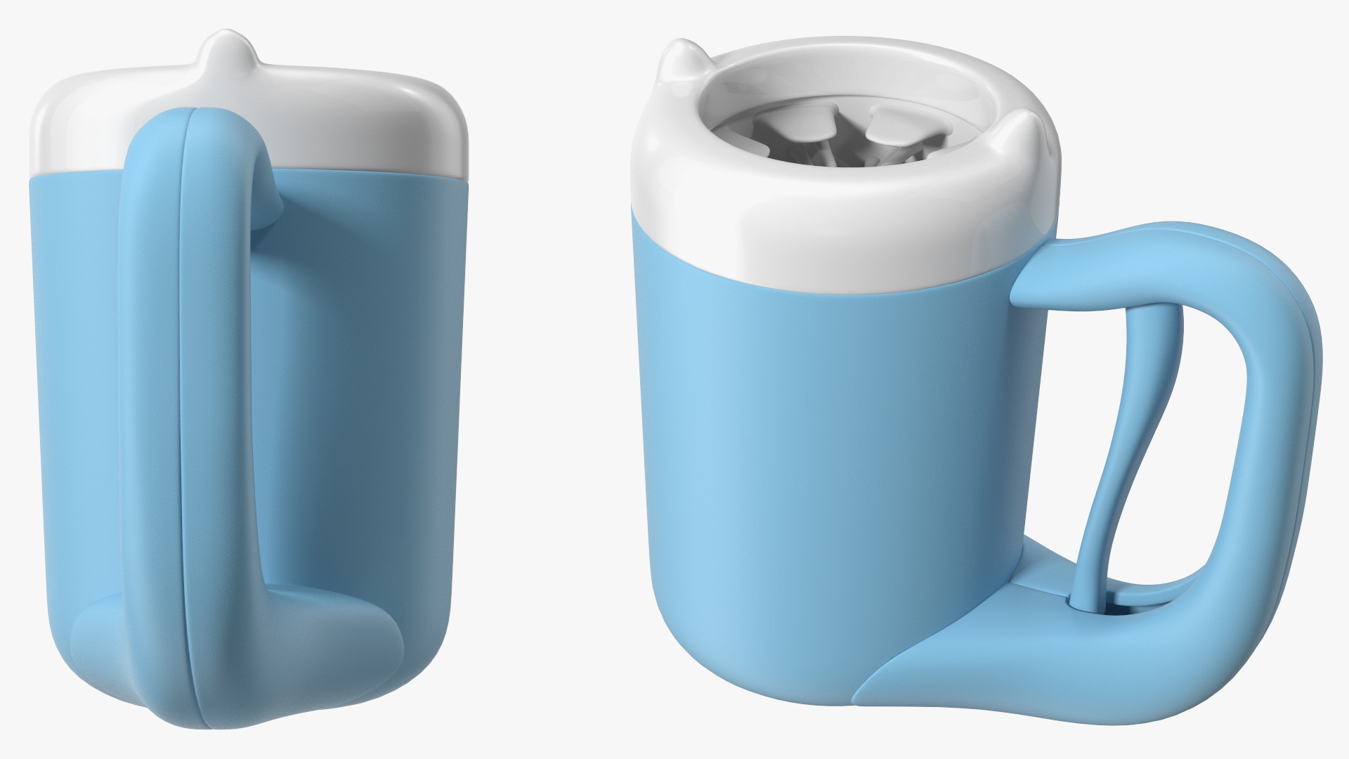 3D Dogs Paw Wash Blue model