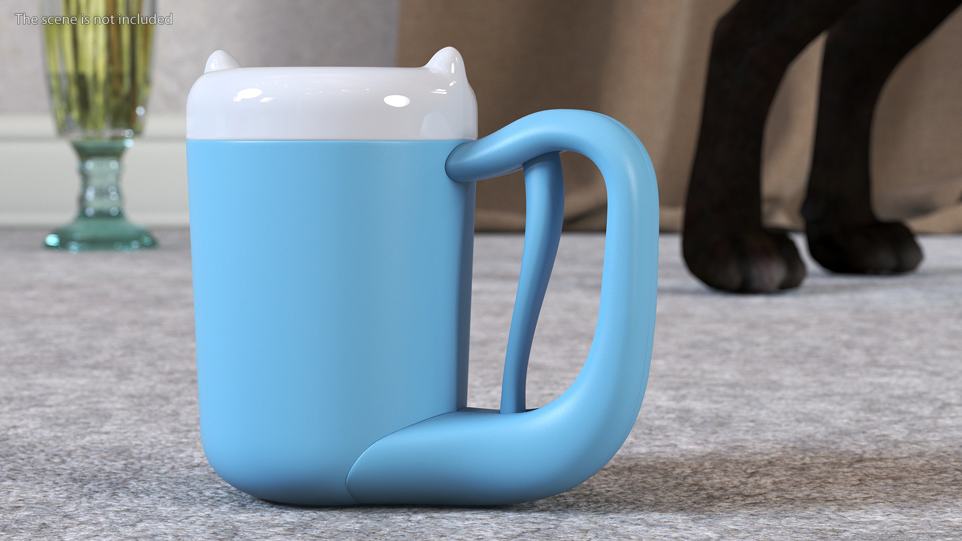 3D Dogs Paw Wash Blue model