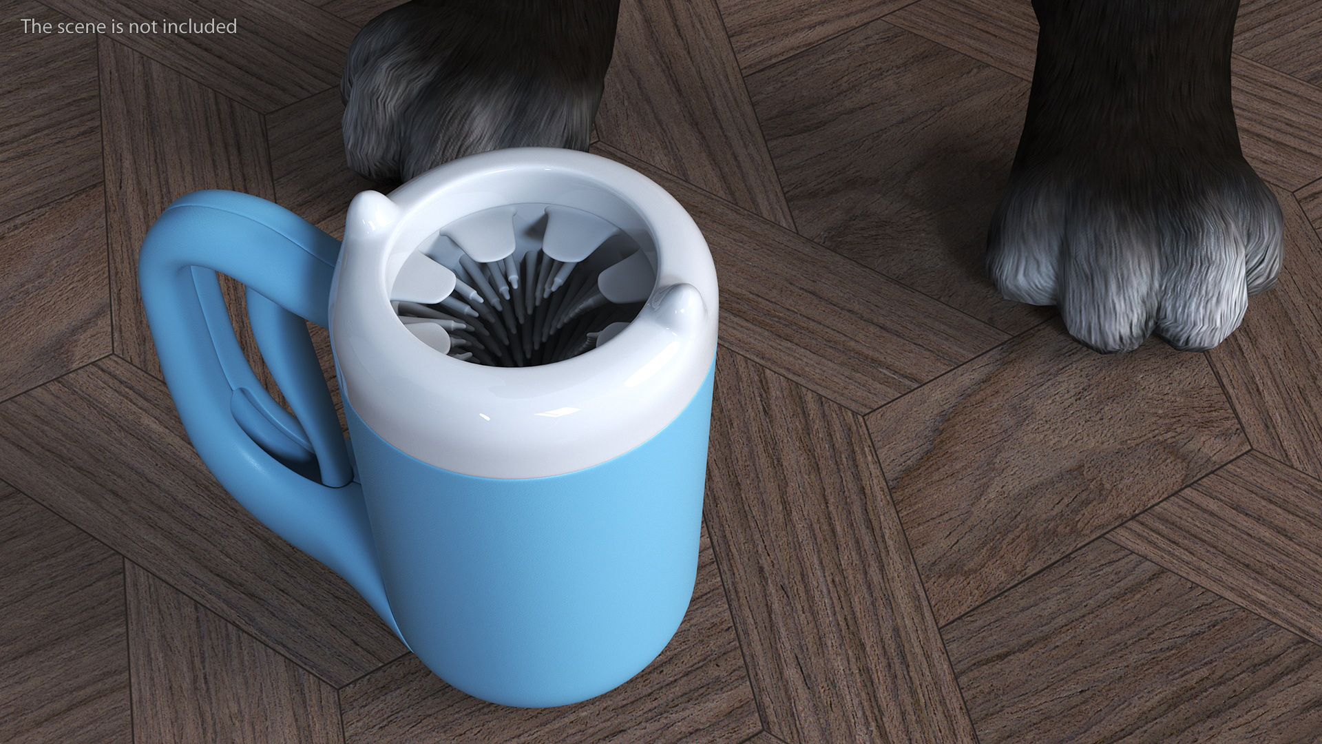 3D Dogs Paw Wash Blue model