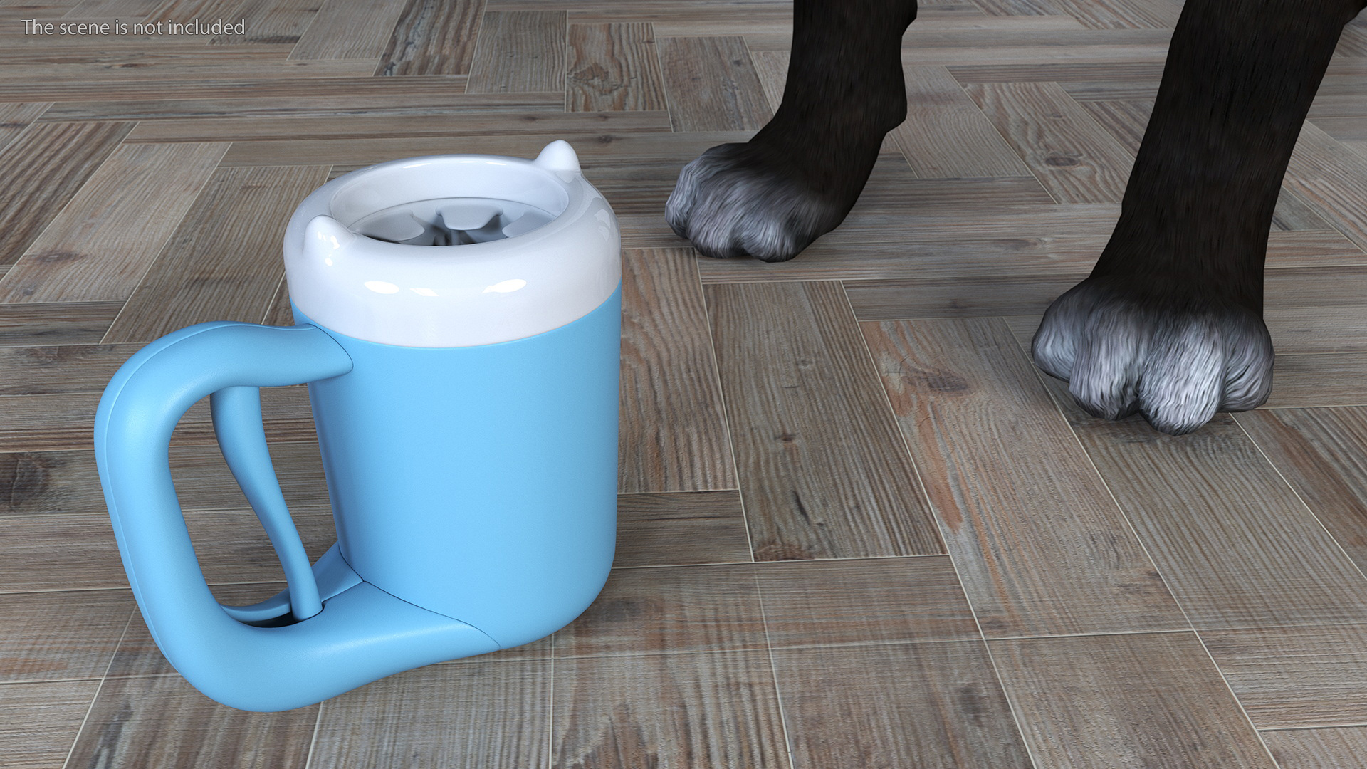 3D Dogs Paw Wash Blue model