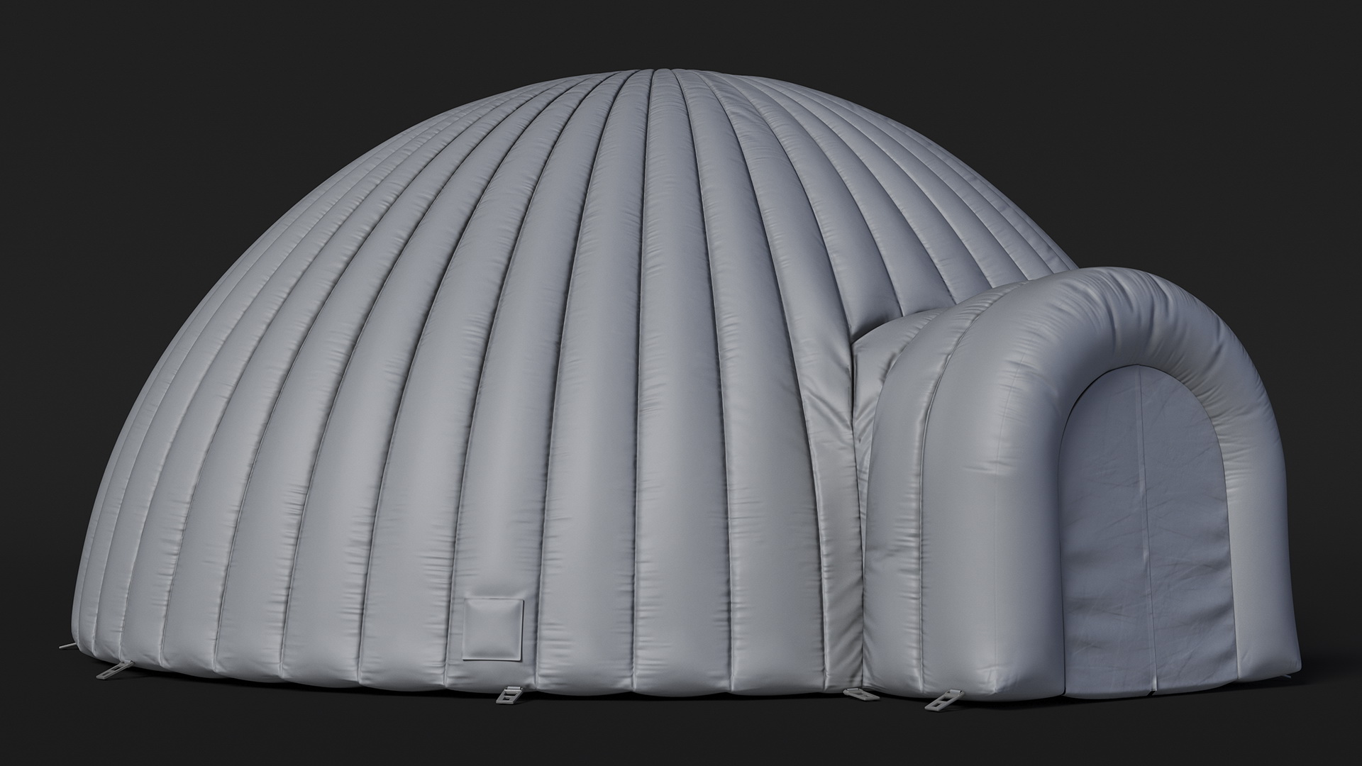 3D model Inflatable Dome Tent Grey