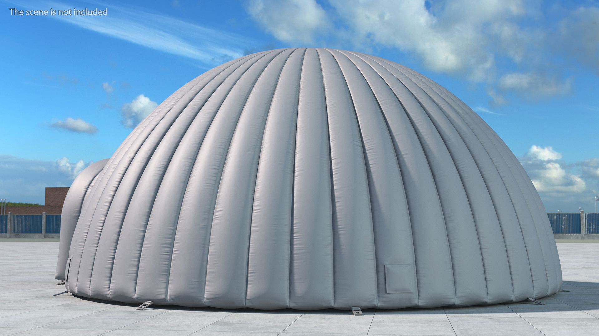 3D model Inflatable Dome Tent Grey