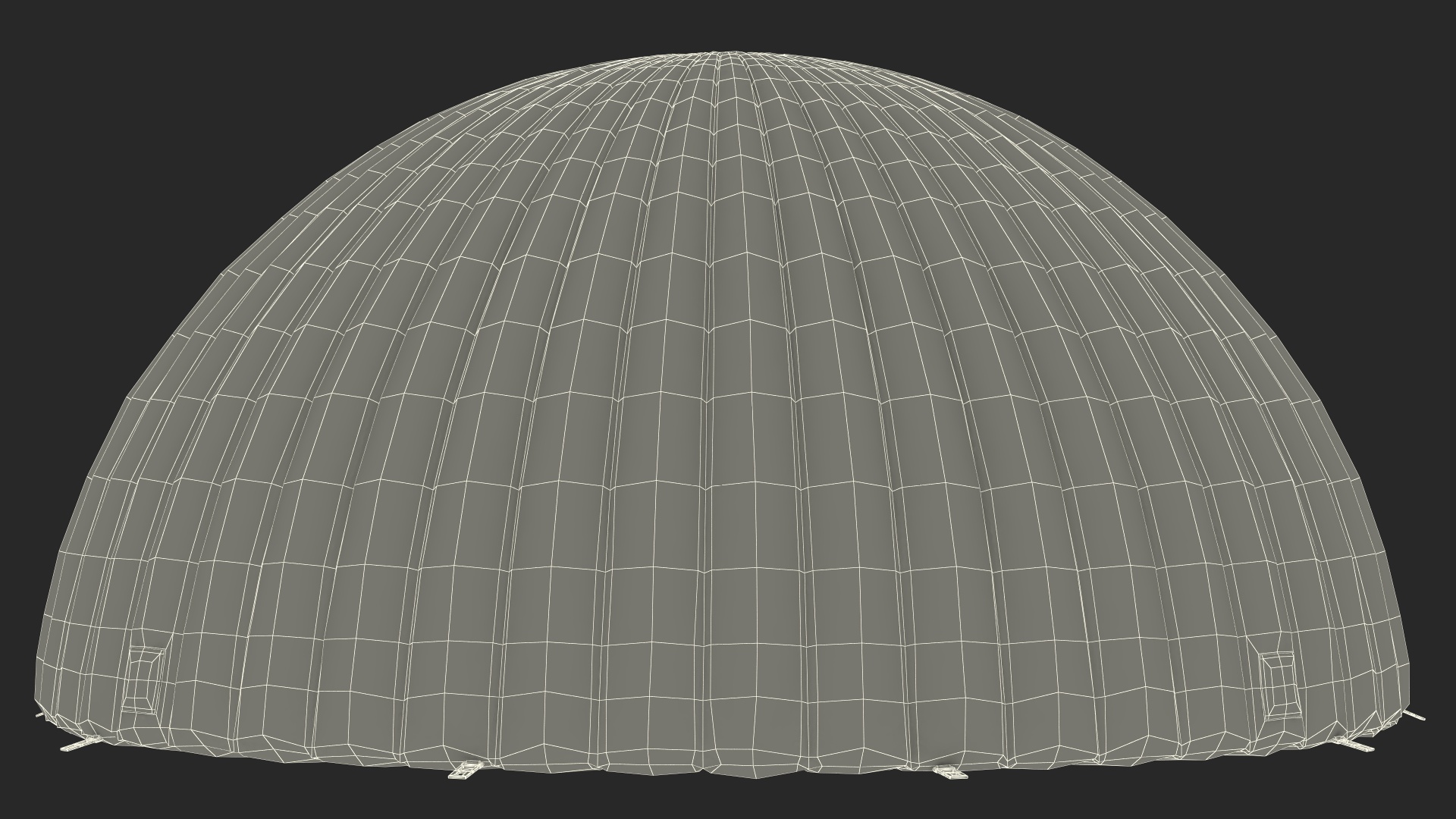 3D model Inflatable Dome Tent Grey