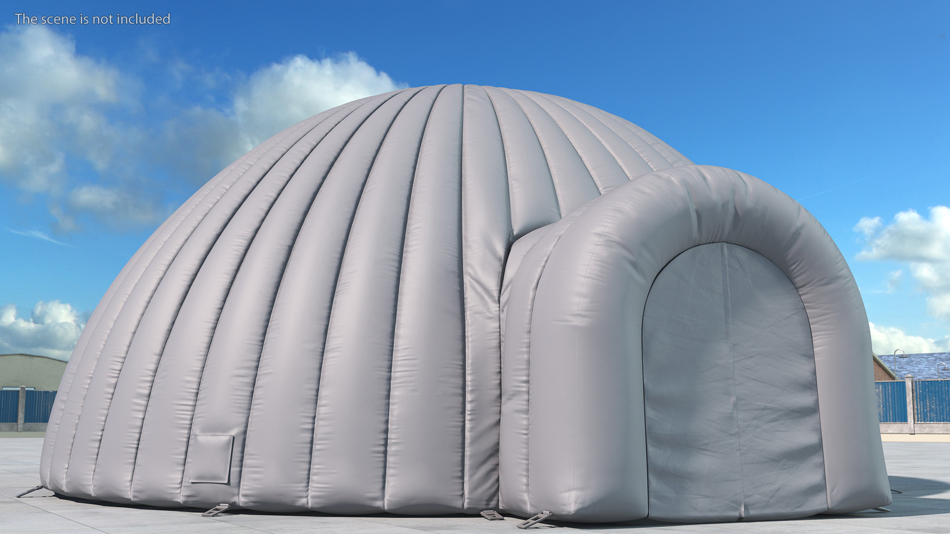 3D model Inflatable Dome Tent Grey