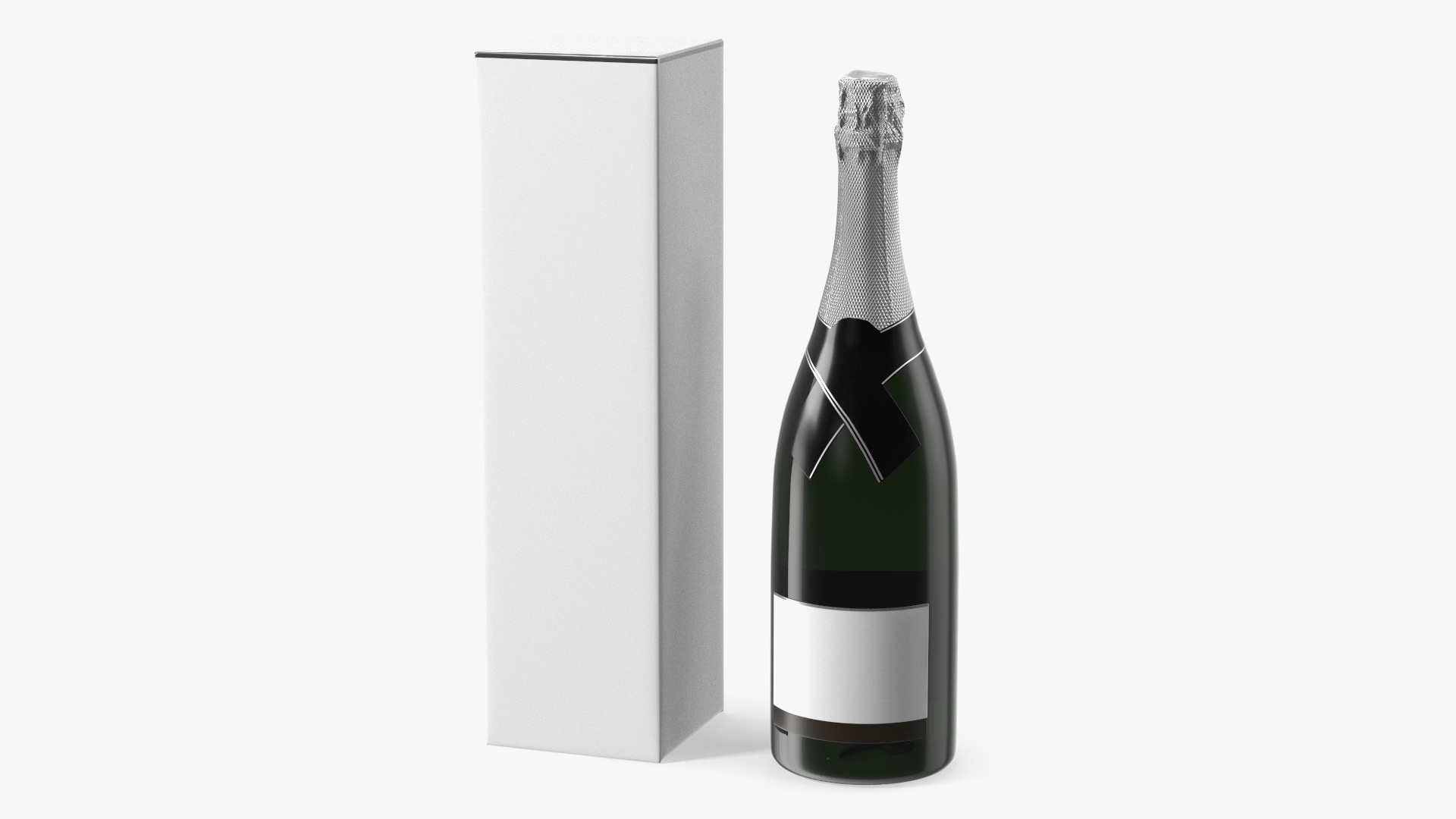 3D Champagne with Box model