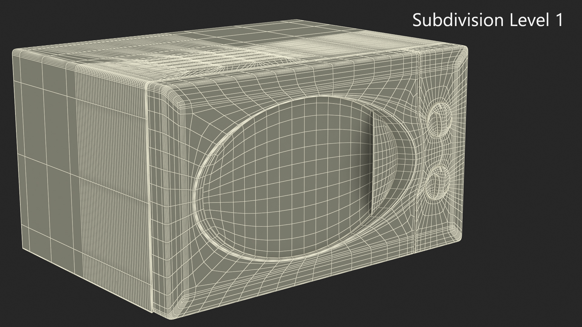 3D Electric Microwave Oven model
