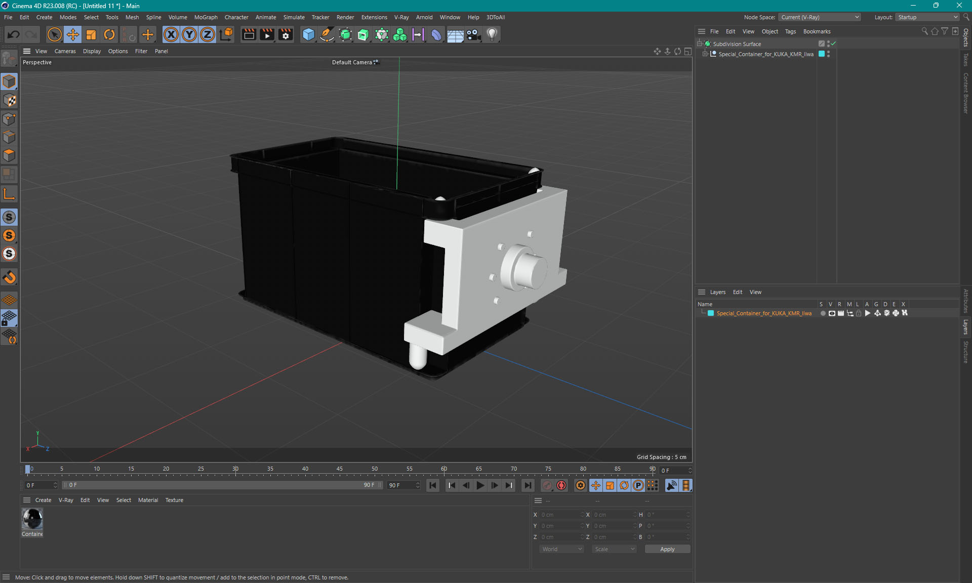3D model Special Container for KUKA KMR Iiwa