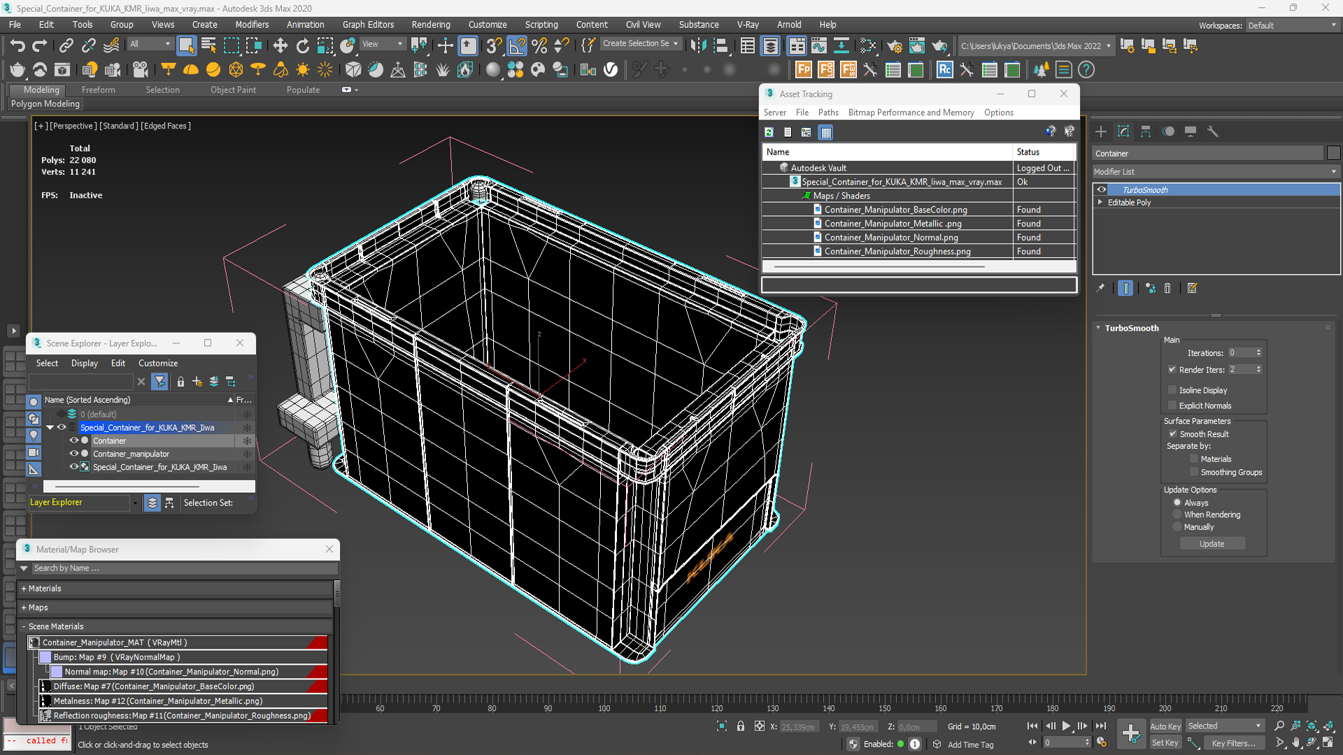 3D model Special Container for KUKA KMR Iiwa
