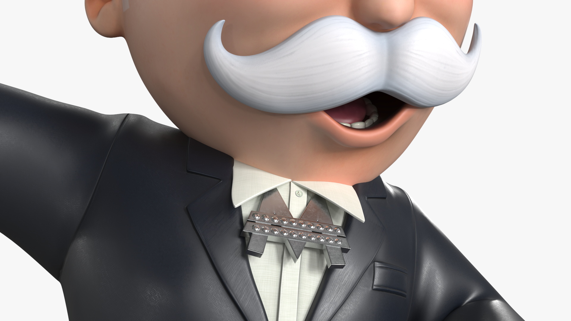 Mr Monopoly Character Welcome Pose 3D model