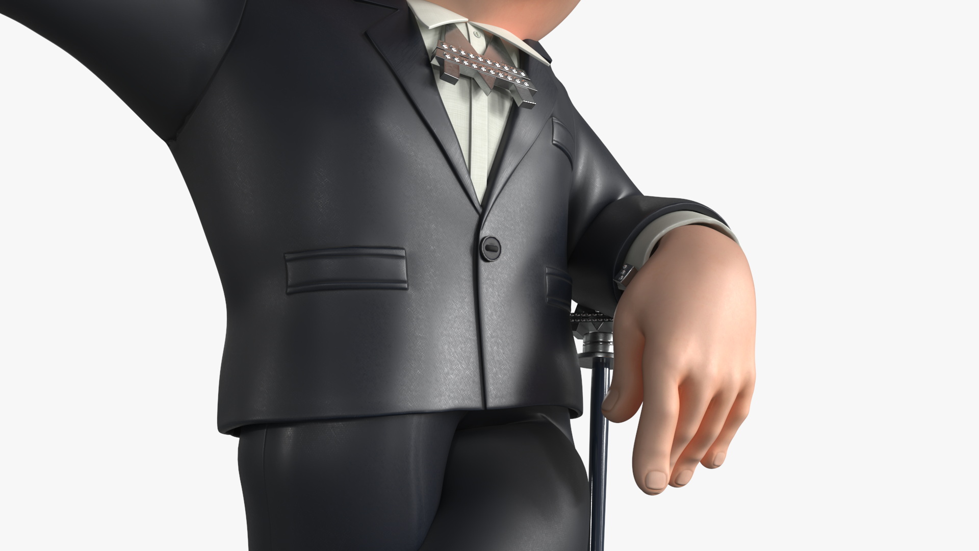 Mr Monopoly Character Welcome Pose 3D model