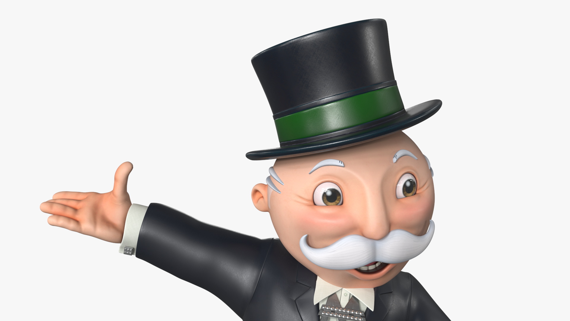 Mr Monopoly Character Welcome Pose 3D model