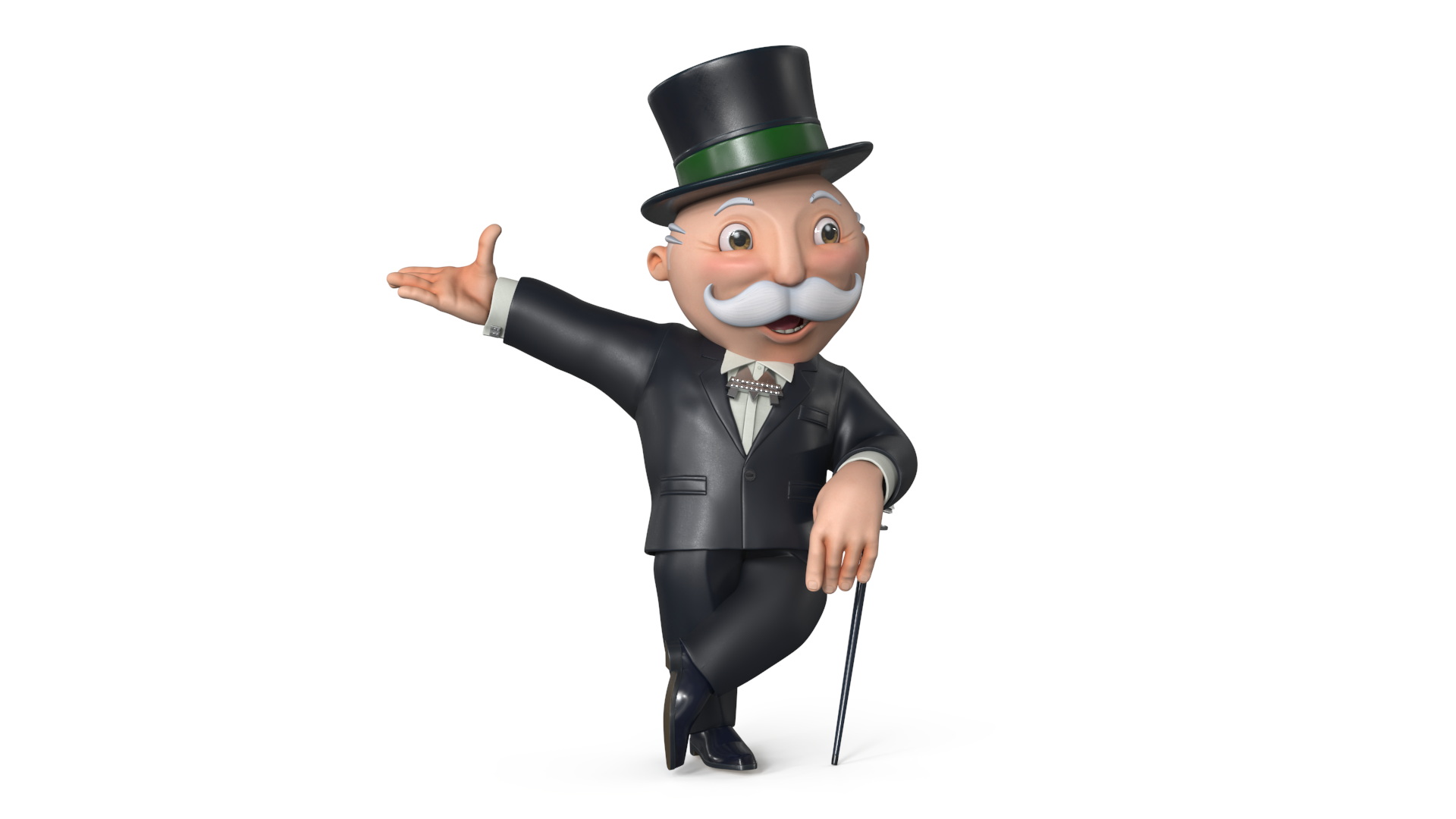 Mr Monopoly Character Welcome Pose 3D model