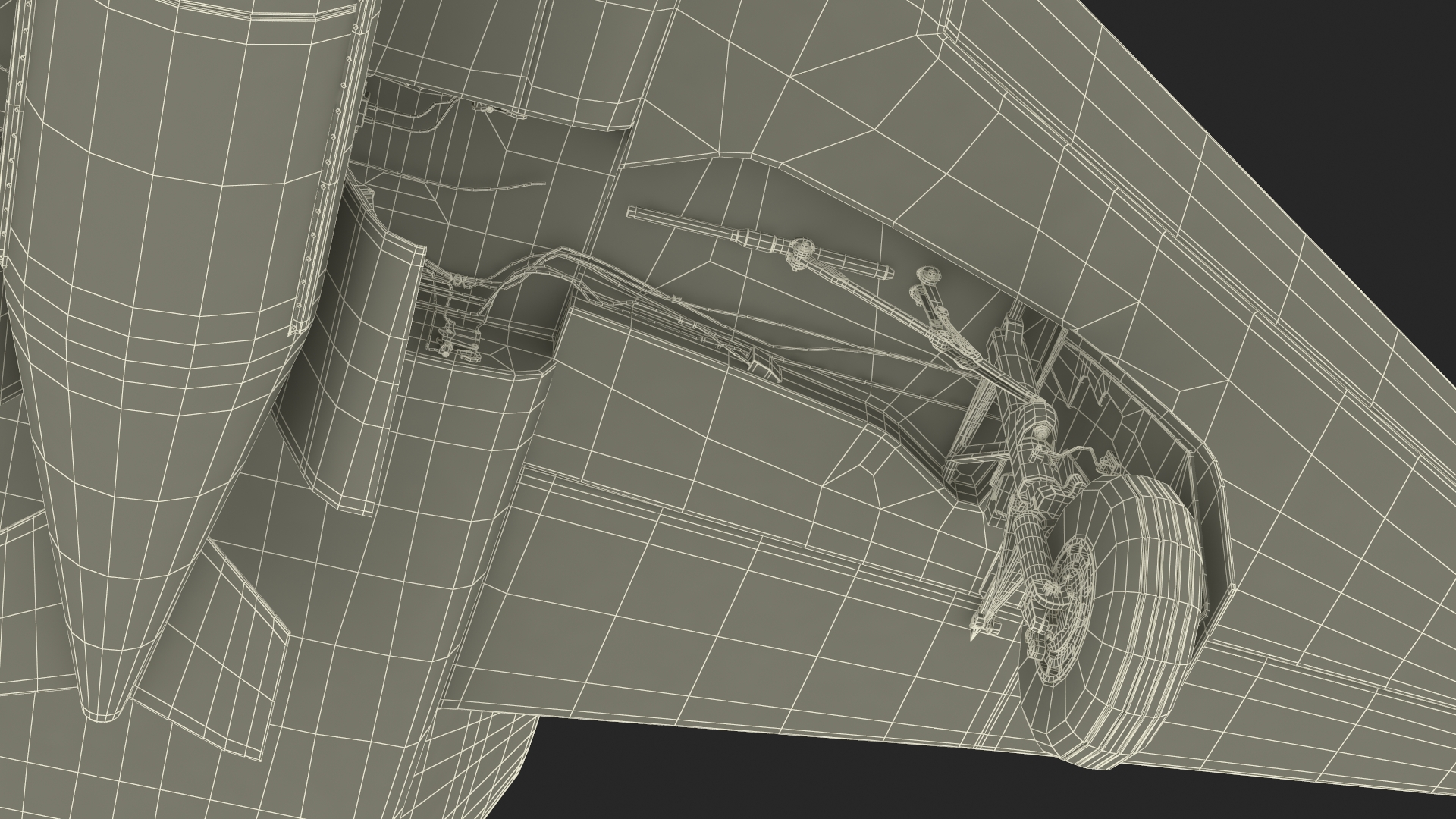3D Sand Camouflaged Military Fighter Jet Rigged for Maya model