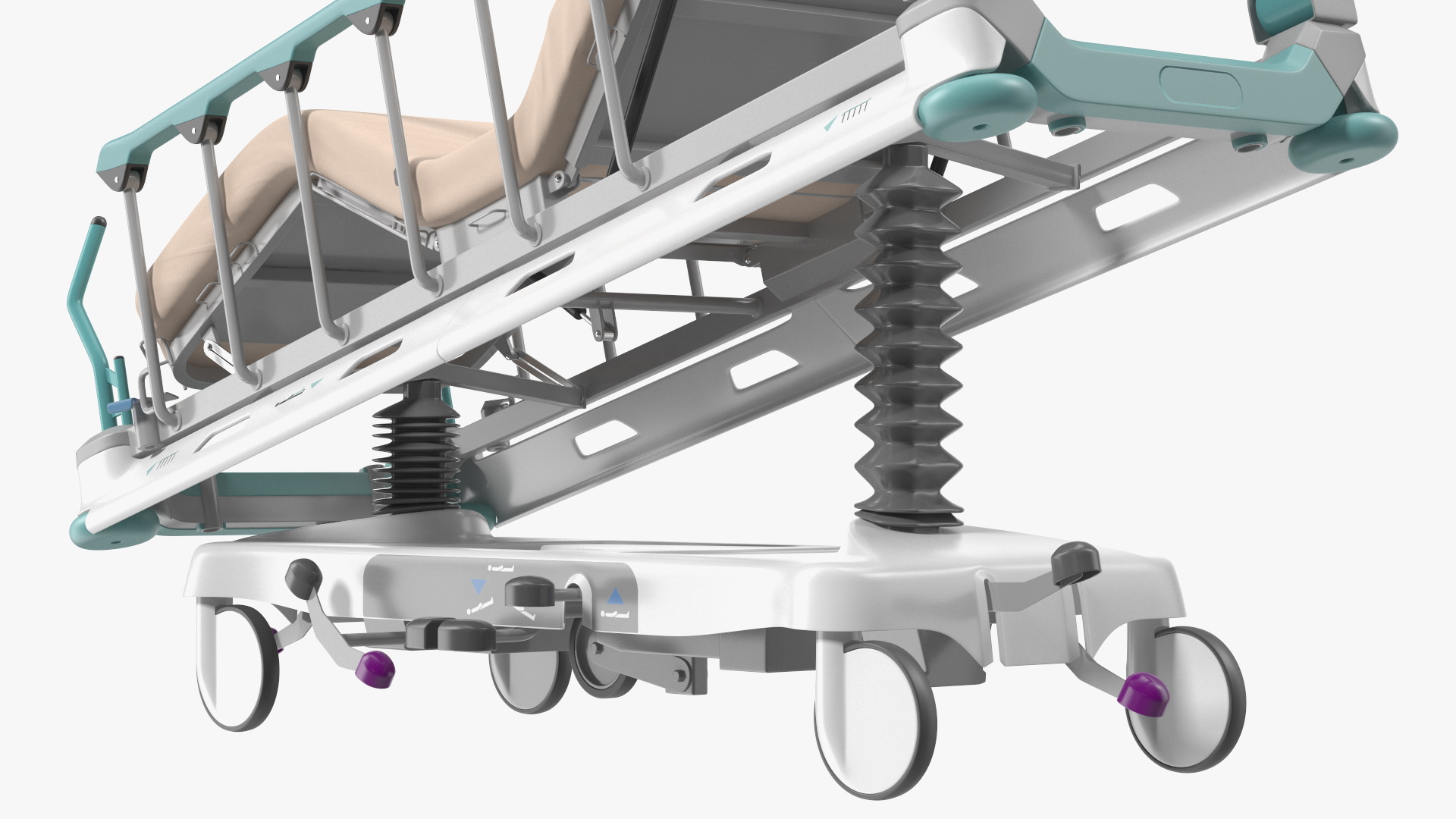 Emergency Stretcher Trolley 3D
