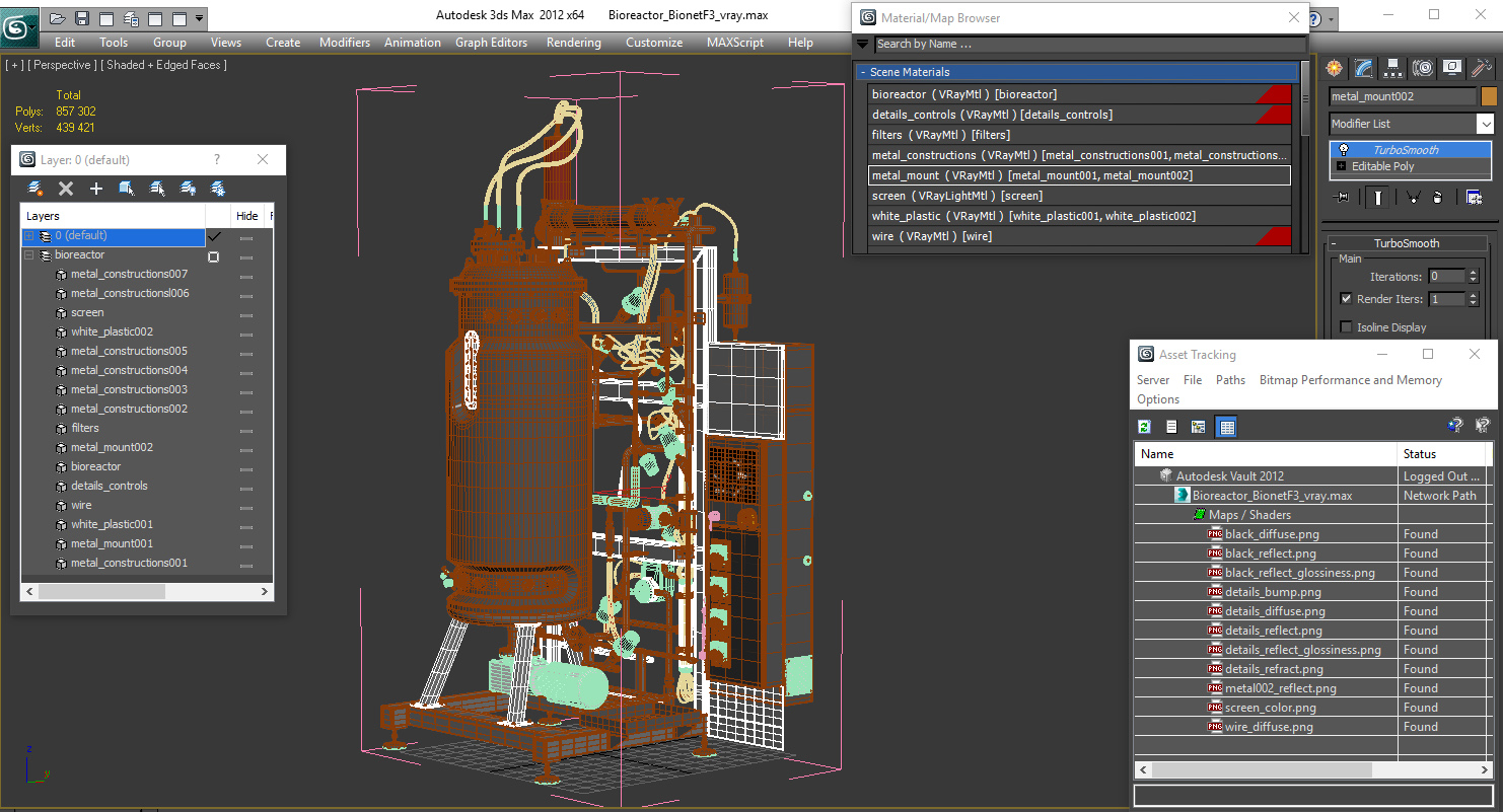 3D model Bioreactor Bionet F3