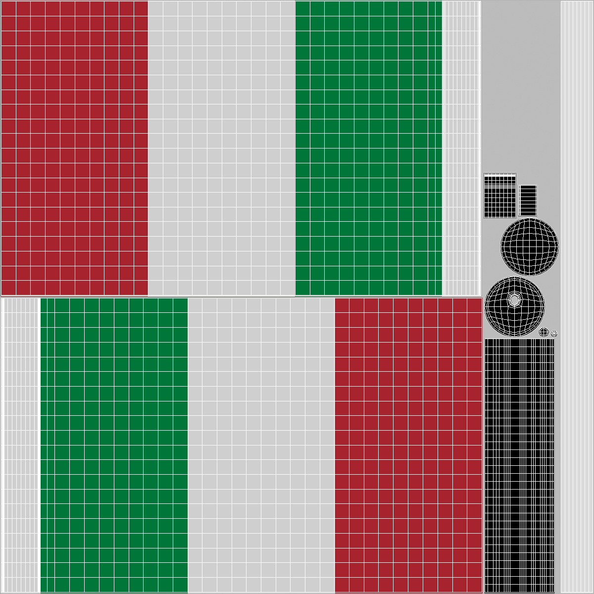 3D model Wall Flag Italy