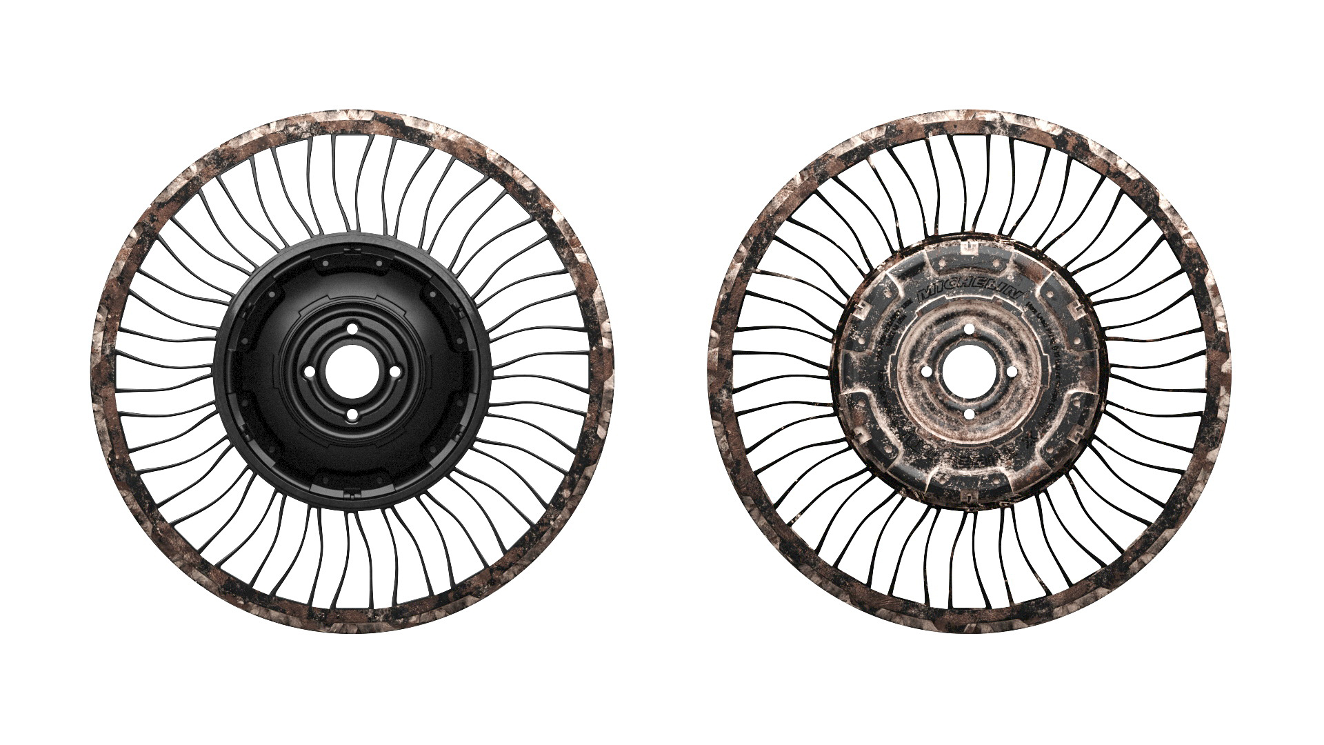 Michelin X Tweel UTV Airless Tire Dirty 3D model