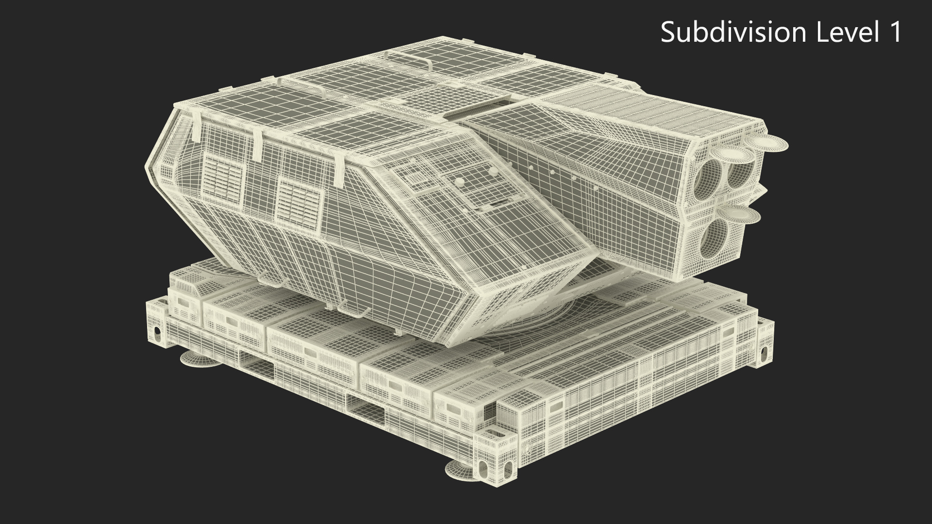 Laser Air Defense System Skynex Sand Color 3D