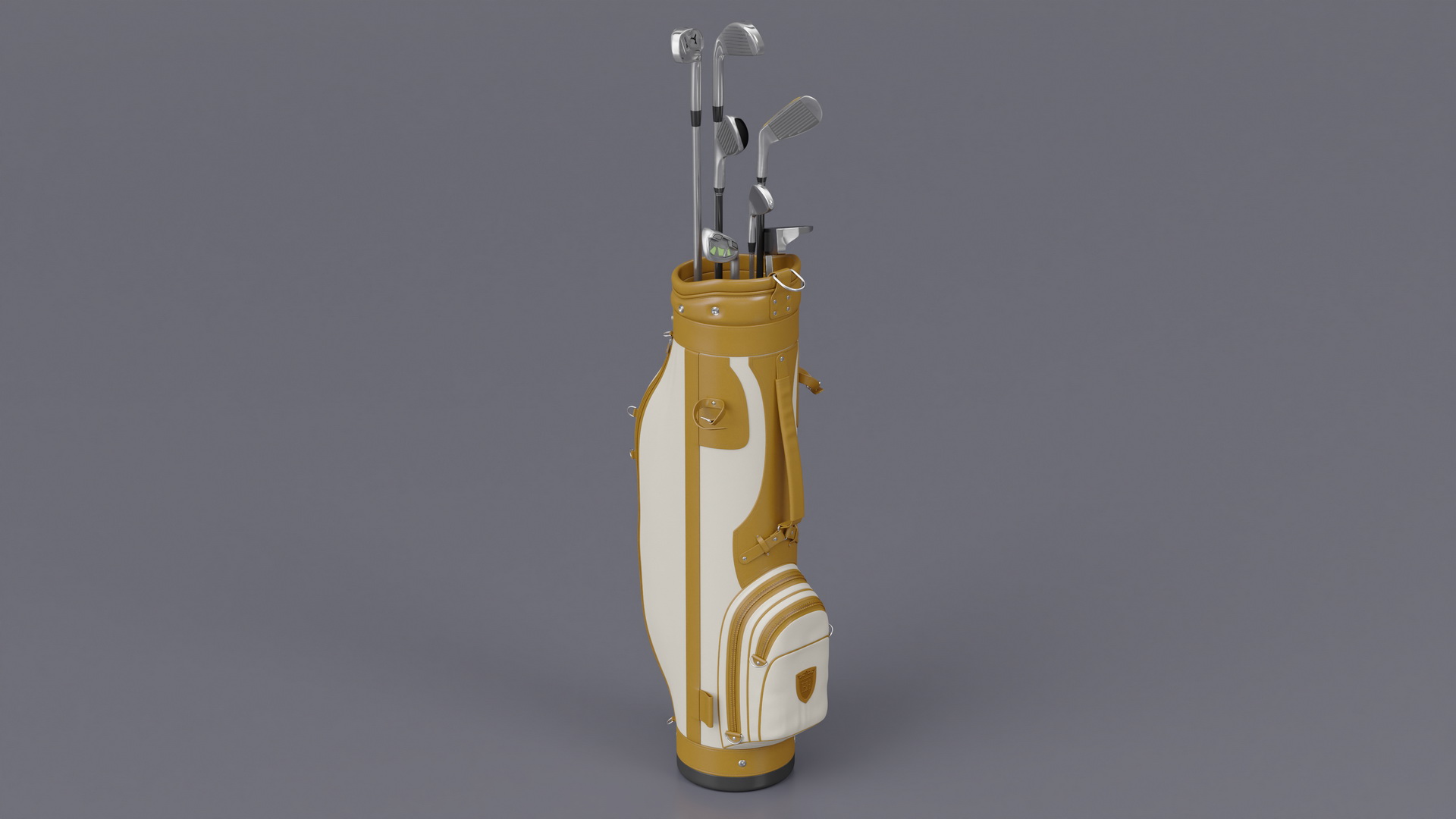 3D Golf Clubs Set with Bag model