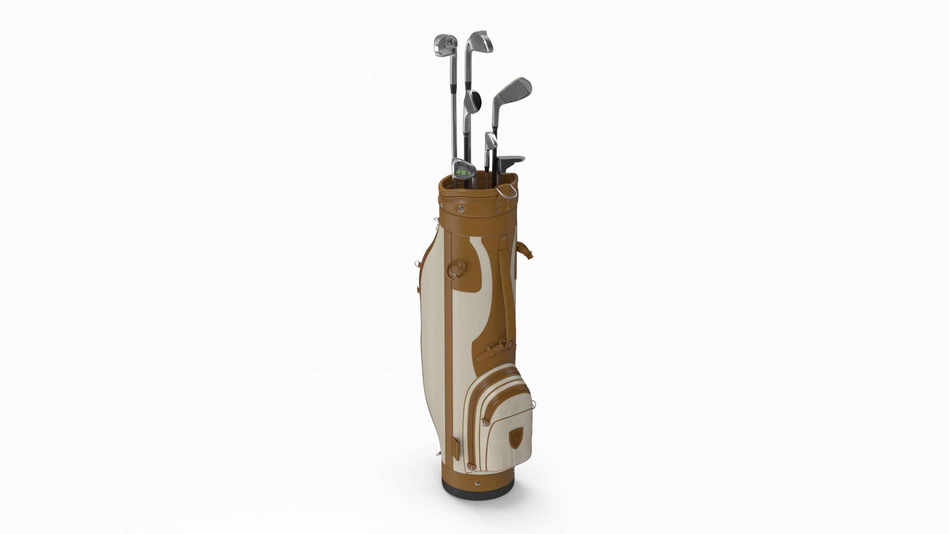 3D Golf Clubs Set with Bag model