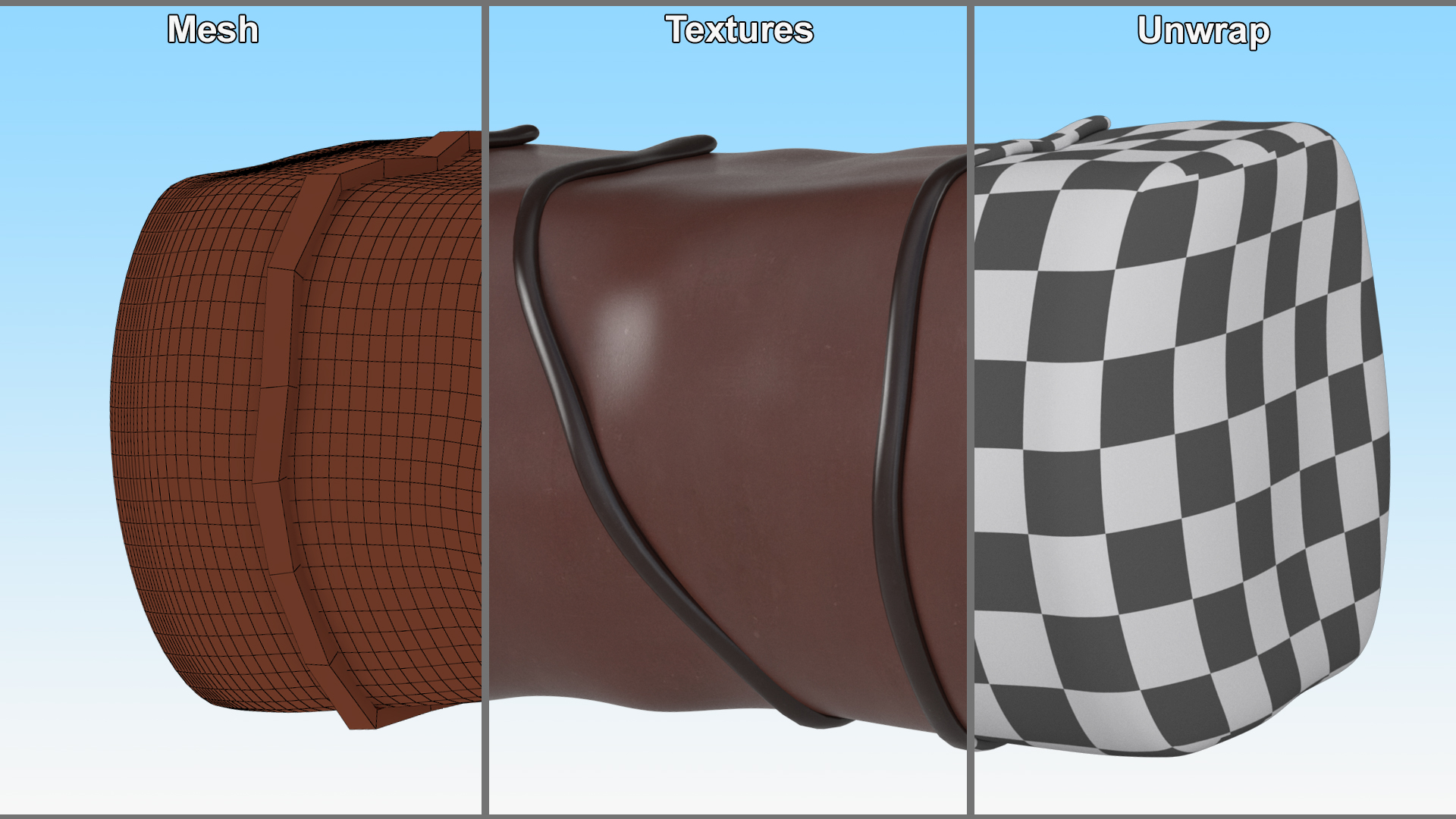Chocolate Sponge Candy 3D