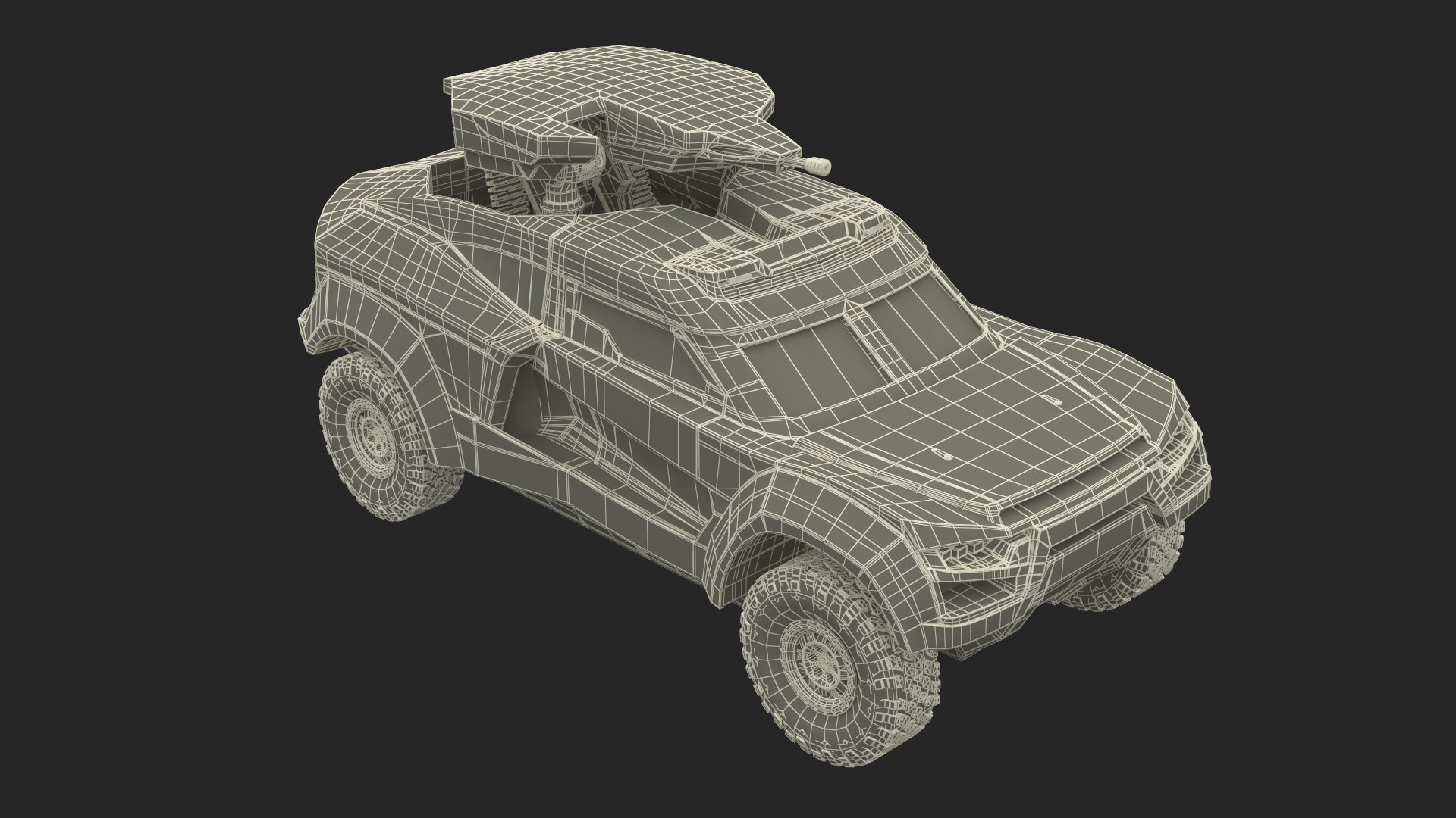 3D Dirty Car Cockerill I-X with Turret Up model