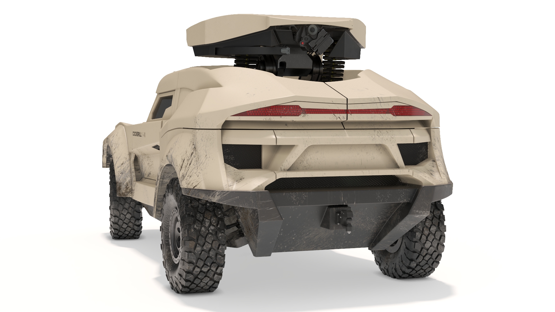 3D Dirty Car Cockerill I-X with Turret Up model