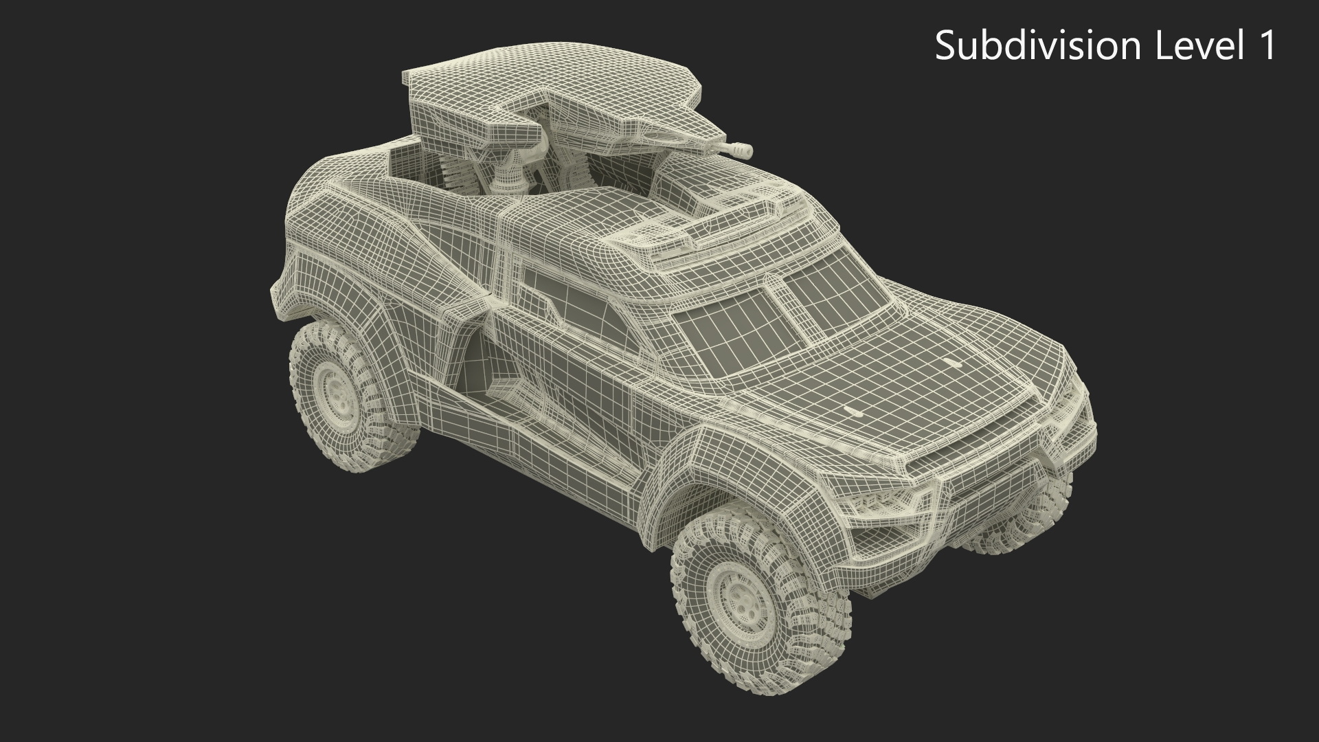 3D Dirty Car Cockerill I-X with Turret Up model