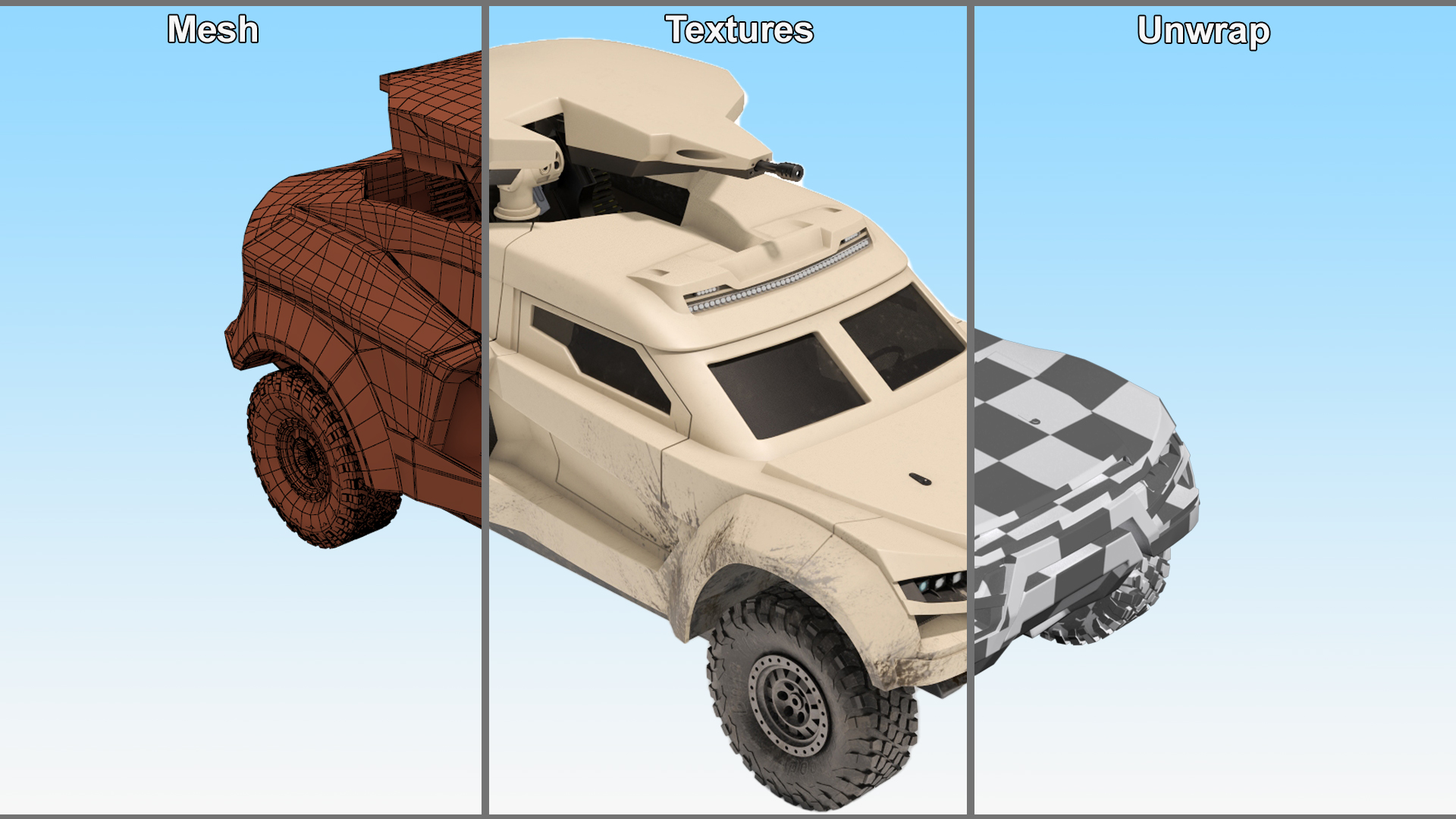 3D Dirty Car Cockerill I-X with Turret Up model
